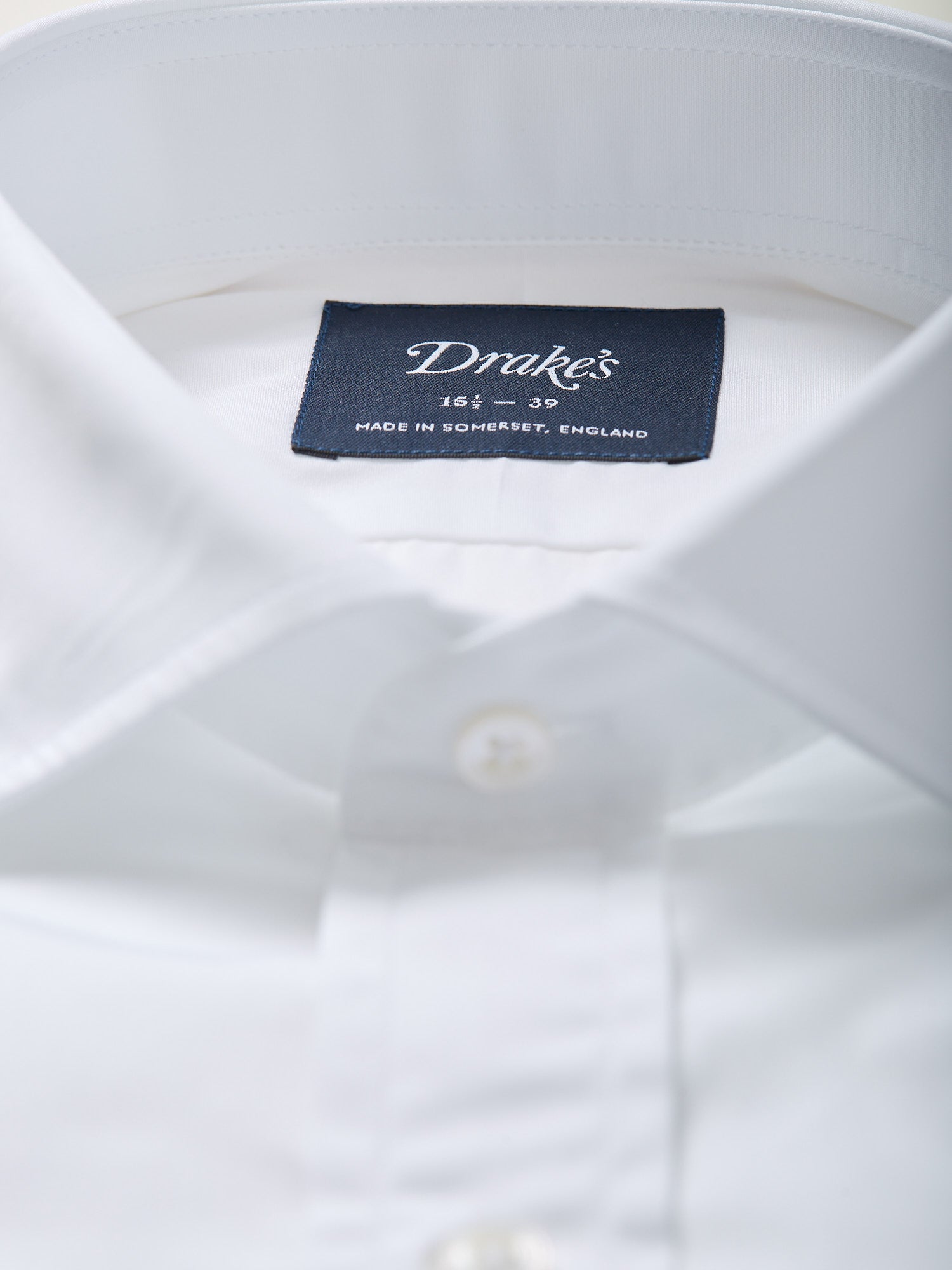 Poplin Spread Collar Shirt White