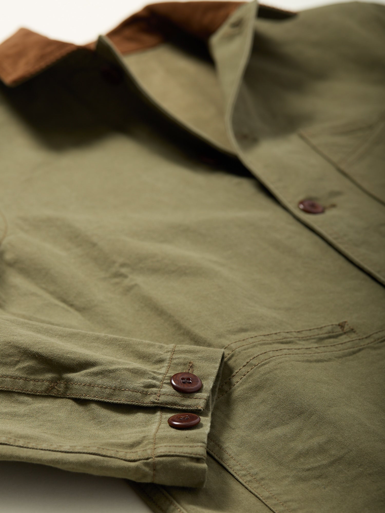 Twill Fatigue Jacket Khaki