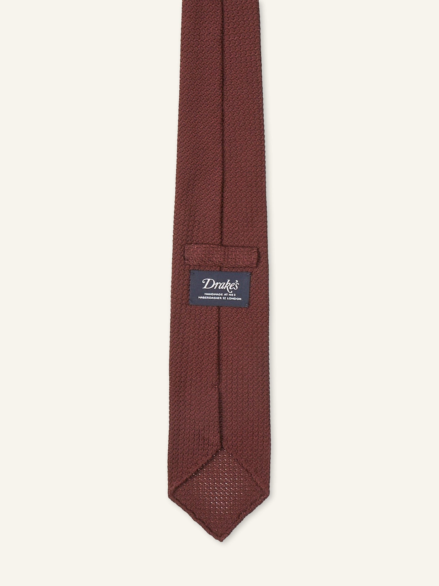 Large Knot Grenadine Tie Wine