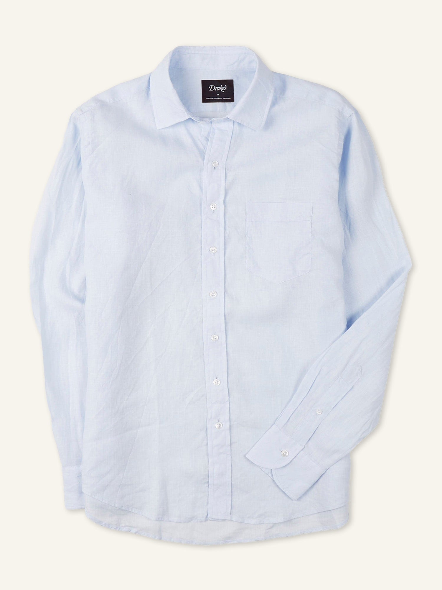 Linen Summer Shirt Sky Blue