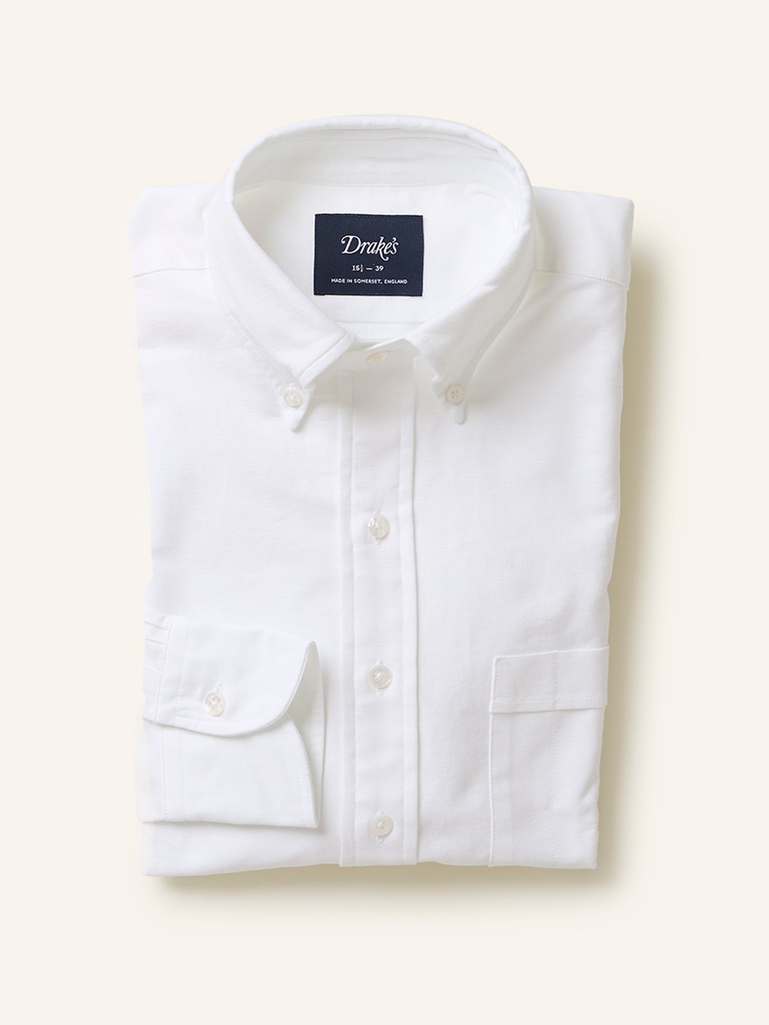 Oxford Cloth Button Down Shirt White