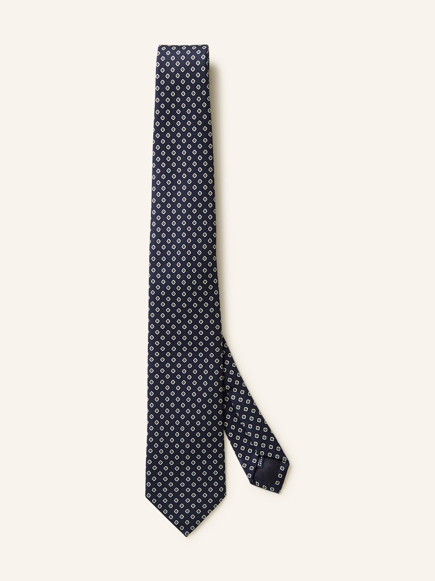 Pip Print Silk Tie Navy