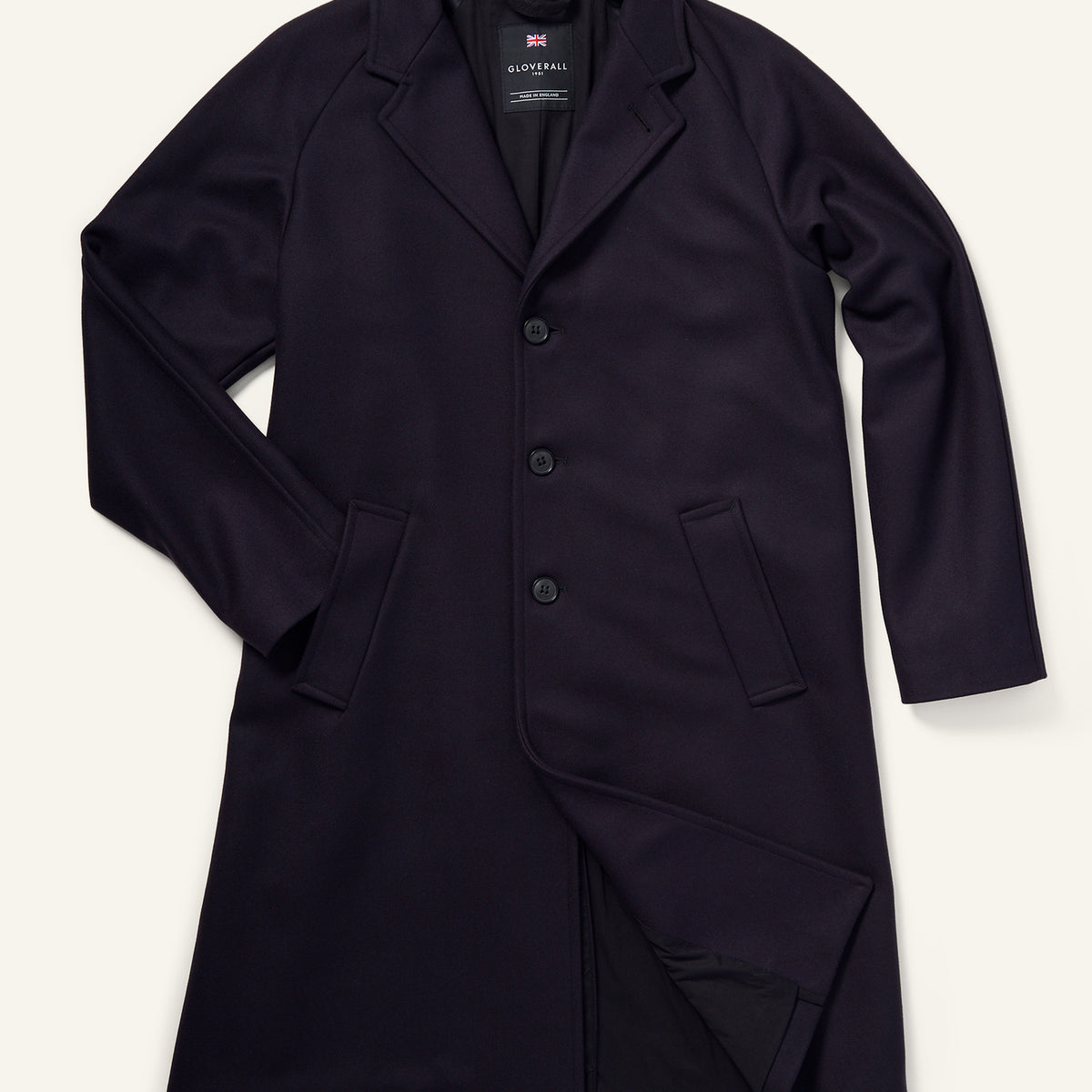 Gloverall Chesterfield Chesterfield Wool Coat Womens Camel