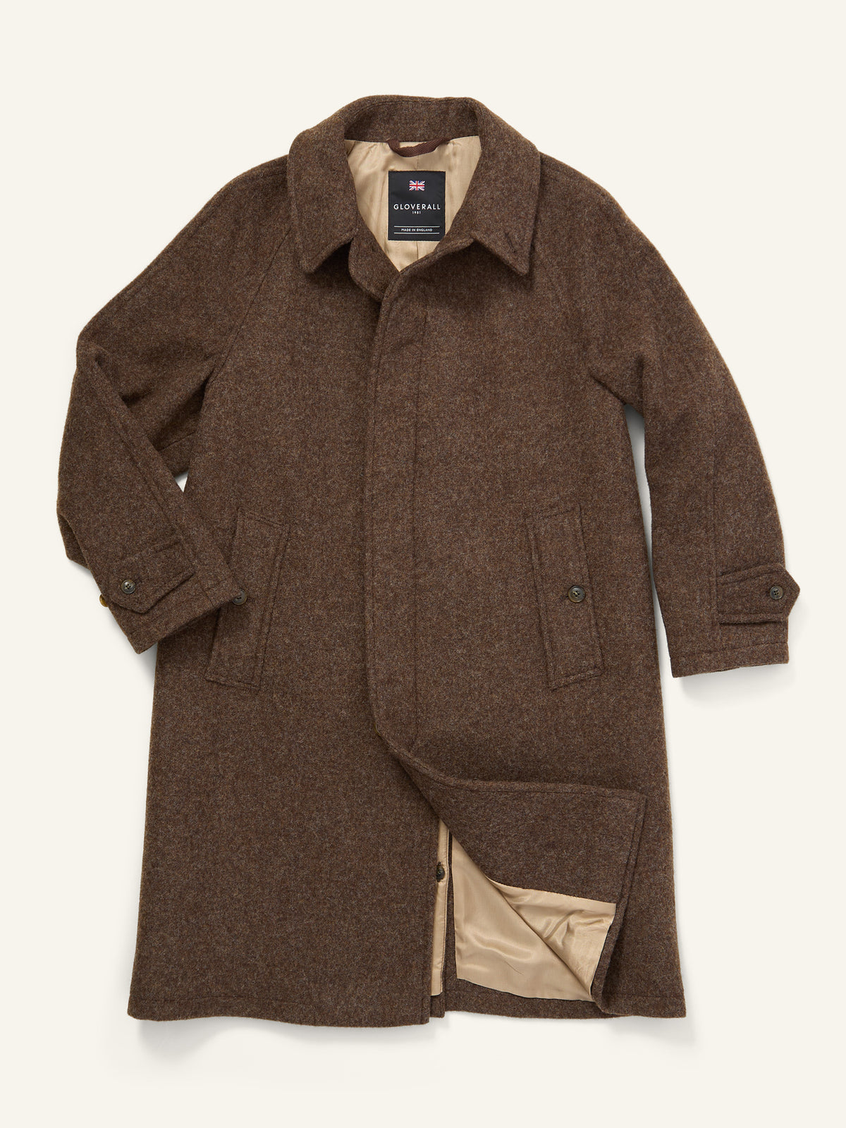 Hynes Wool Raglan Coat Mocha