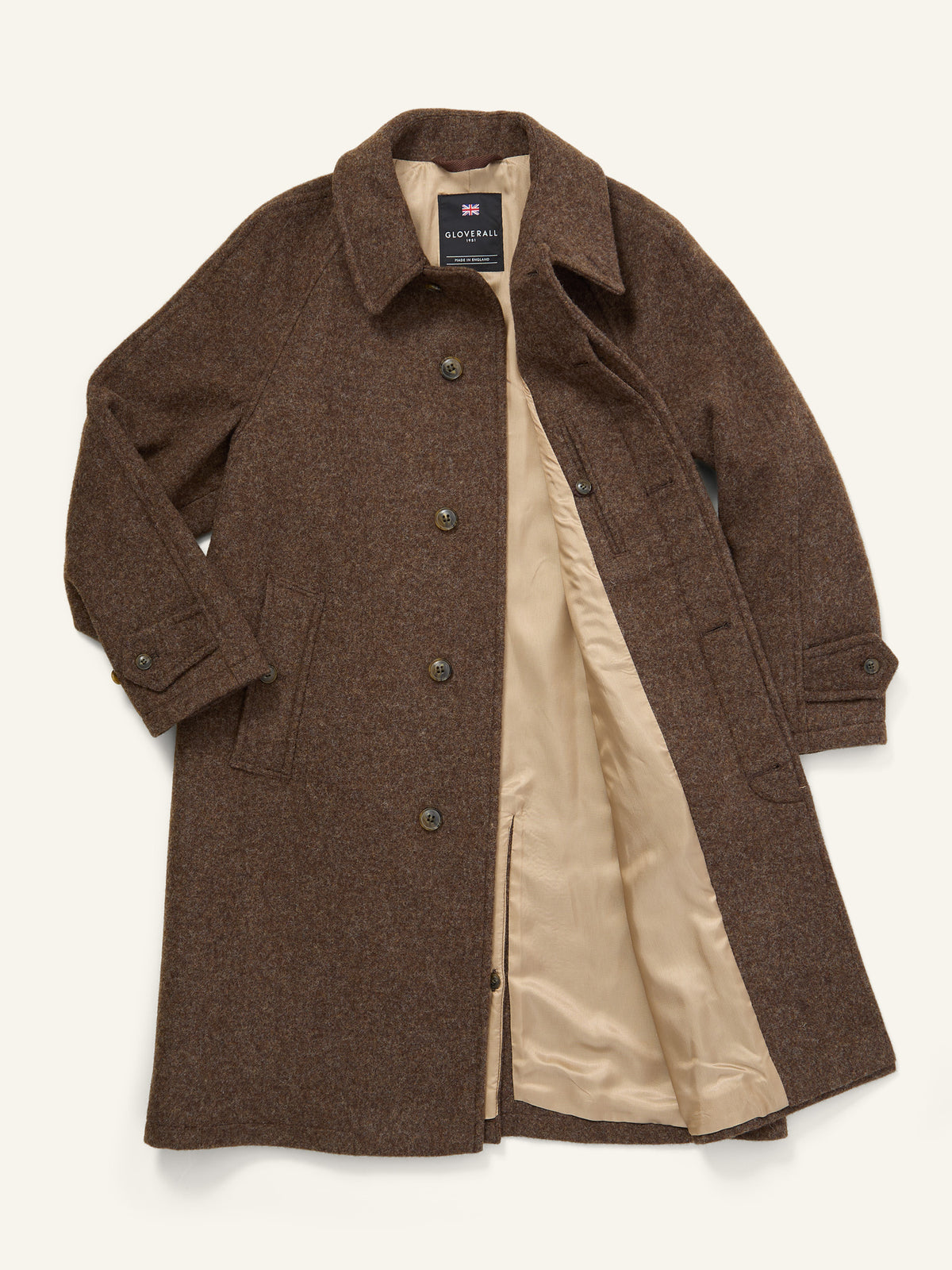 Hynes Wool Raglan Coat Mocha