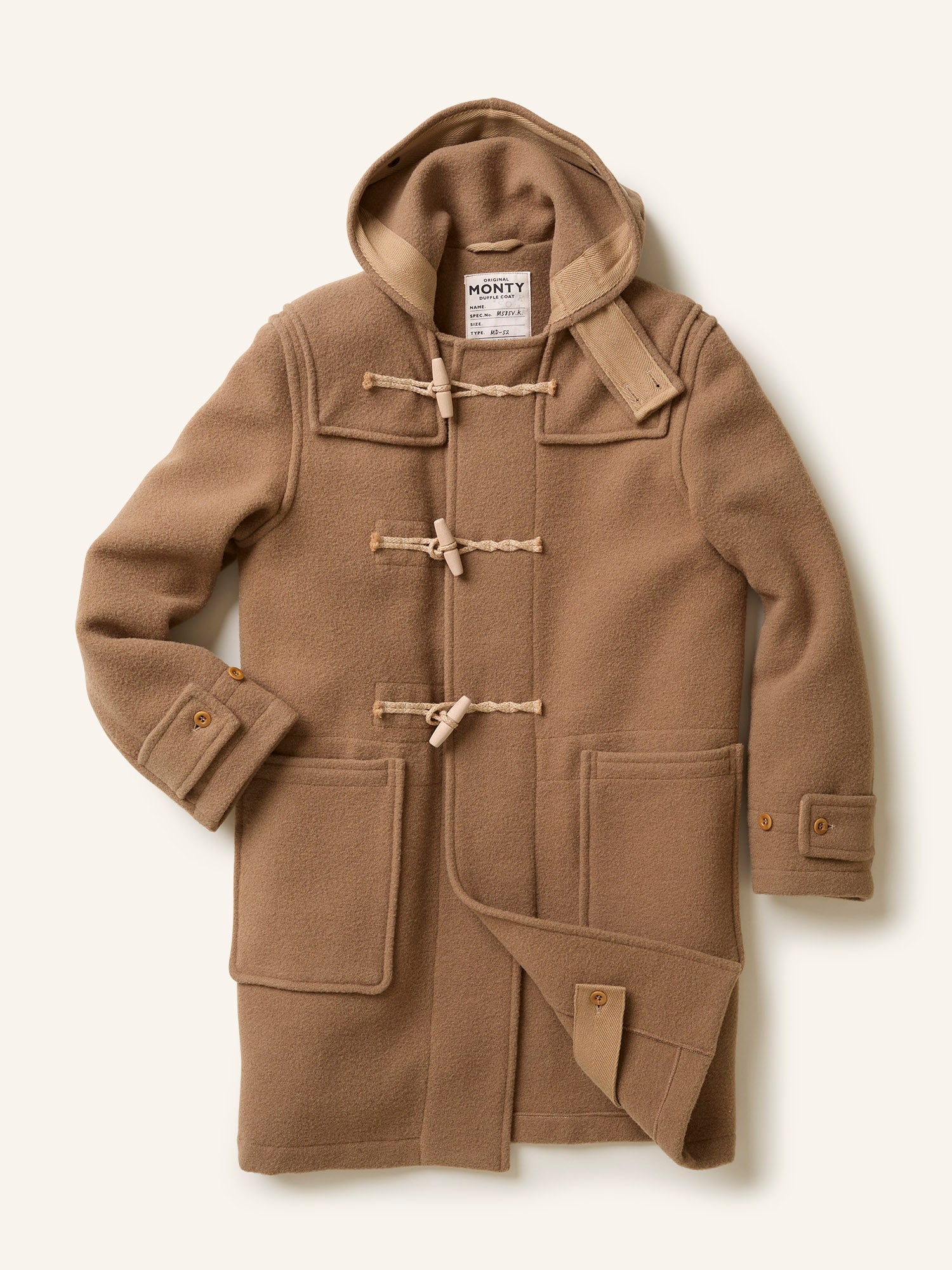 Monty Duffle Coat Camel