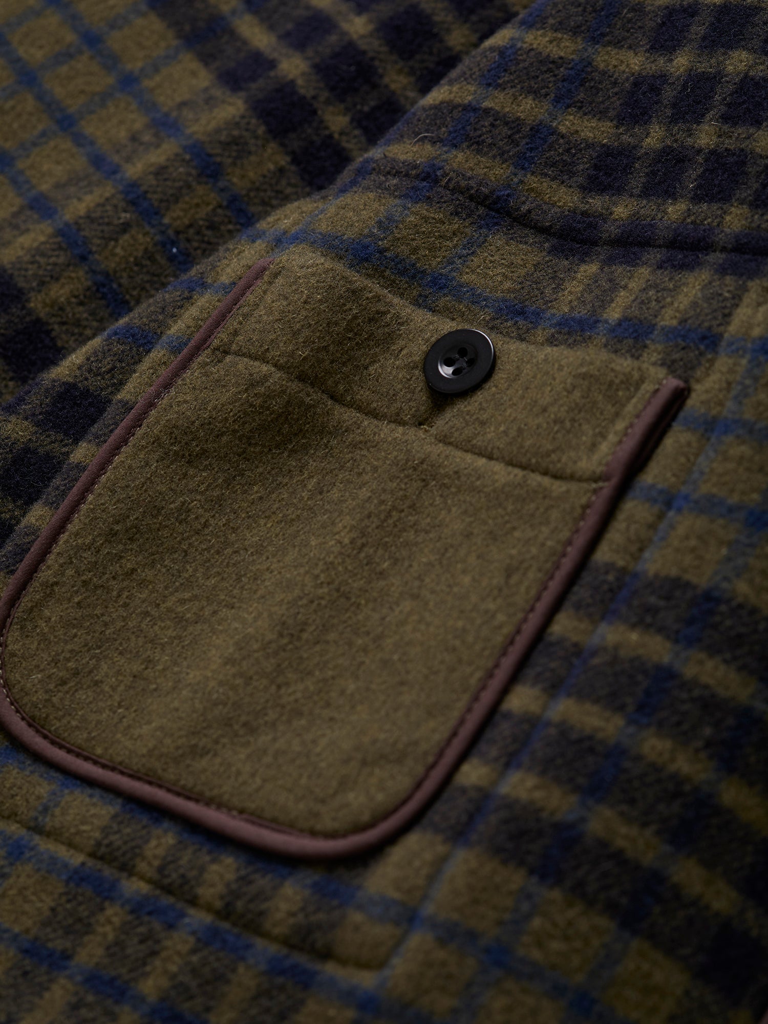 Morris Duffle Coat Loden/Check