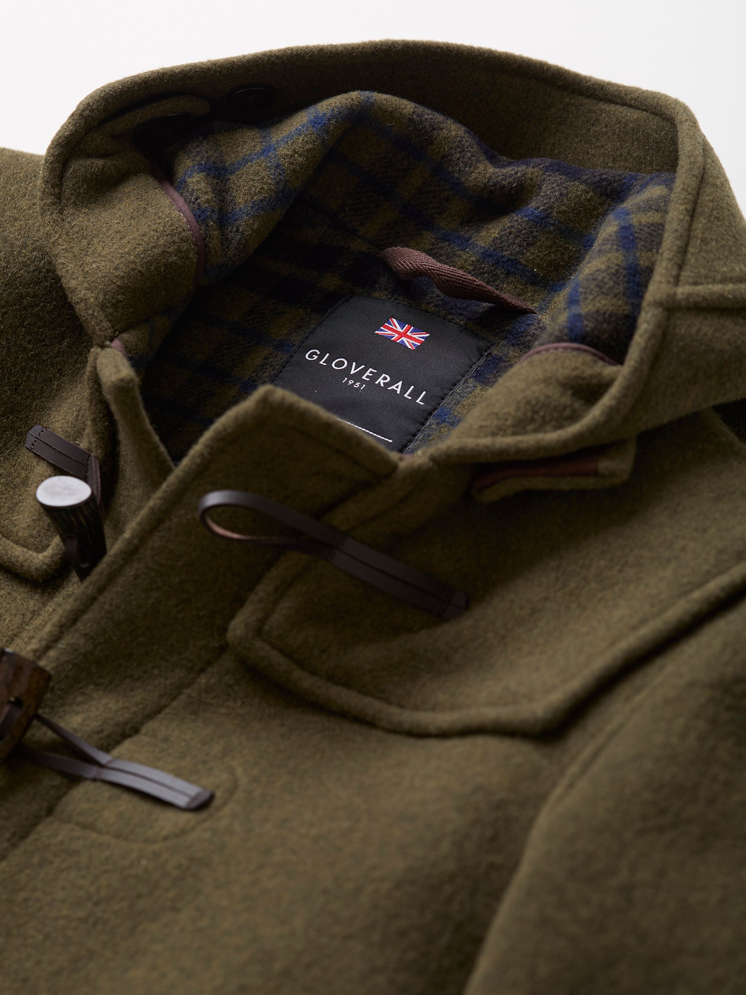 Morris Duffle Coat Loden/Check