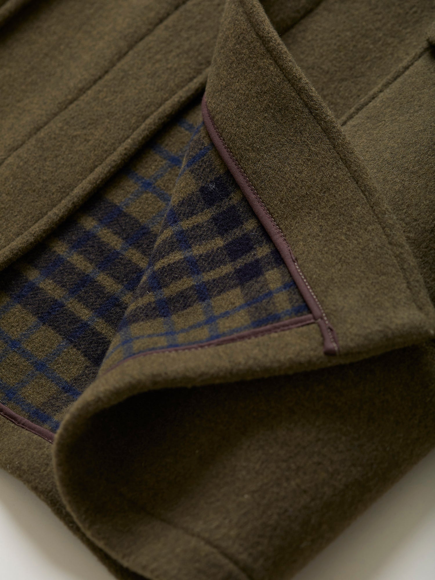 Morris Duffle Coat Loden/Check