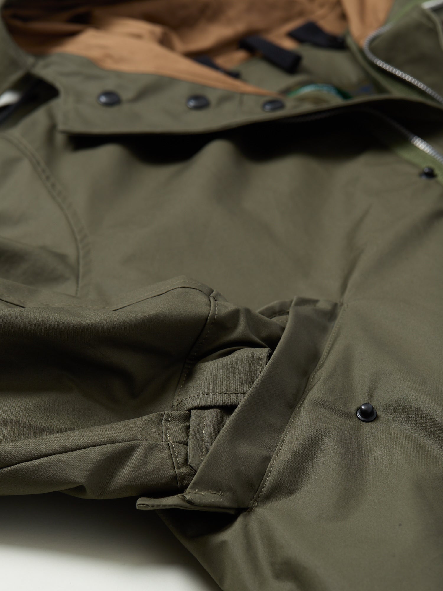 Tweed Collab New Fishtail Parka Military Green