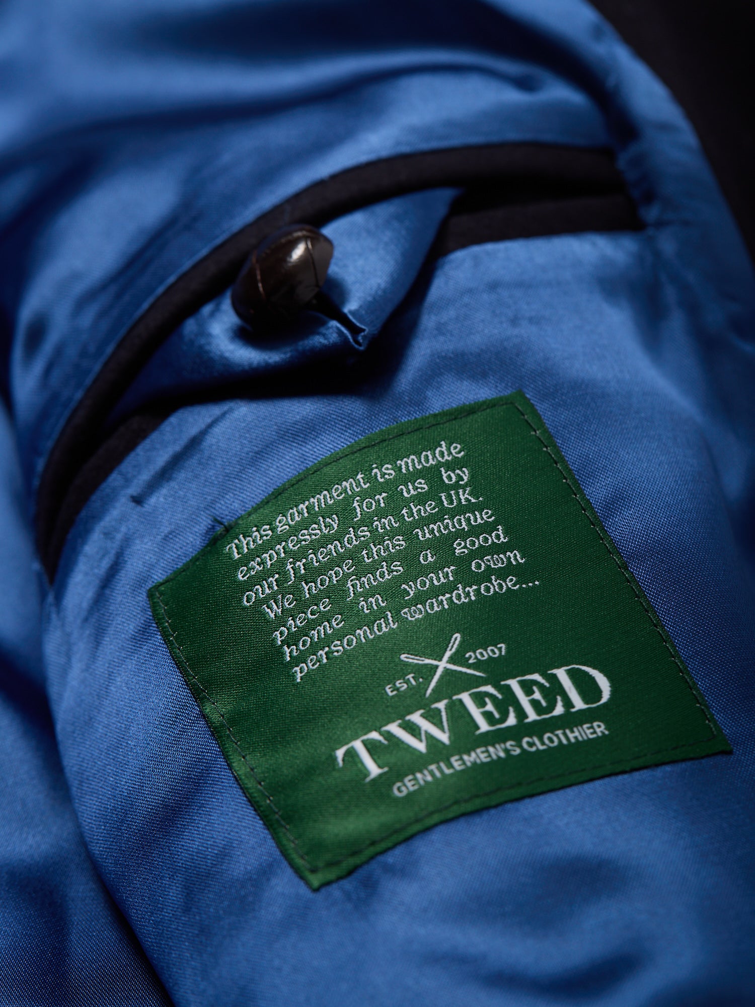 Tweed Collab Varsity Jacket Navy