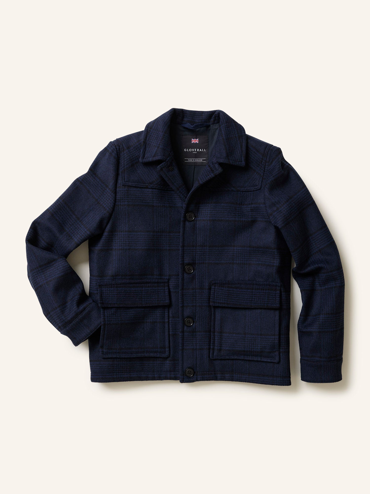 Utility Jacket Navy Check