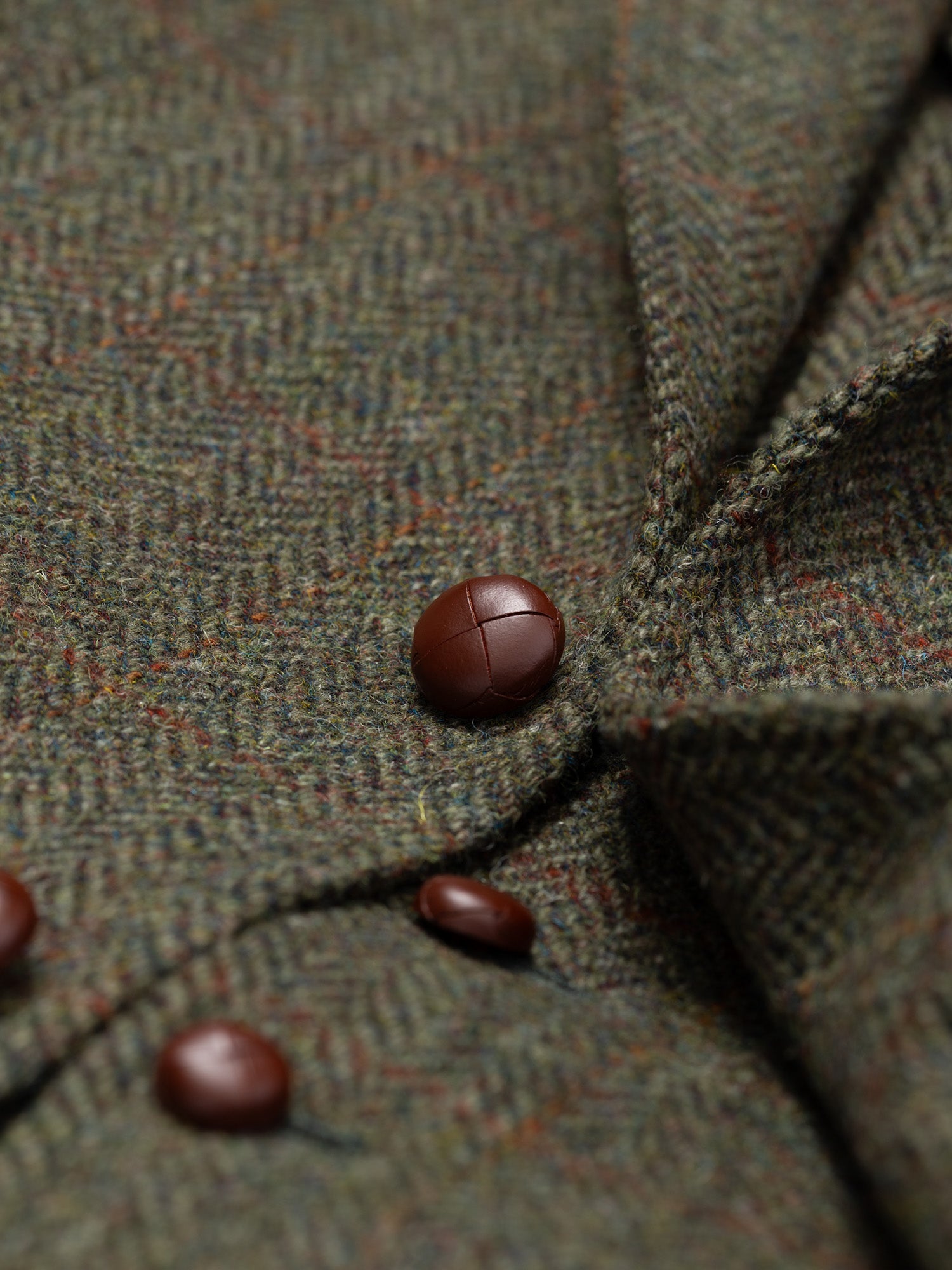 Harris Tweed 3-piece Suit Olive HB WP