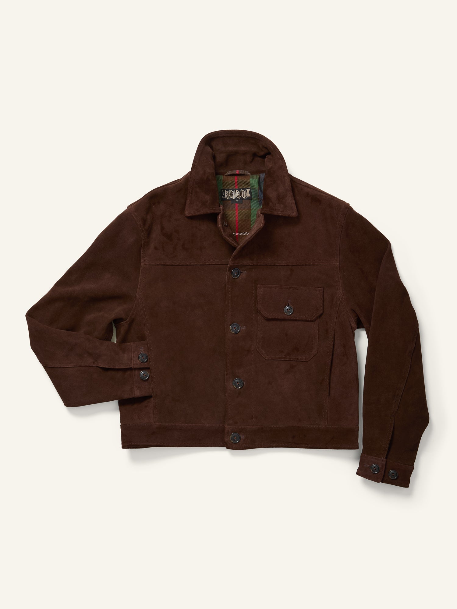Roughout Suede Rider Jacket Chocolate