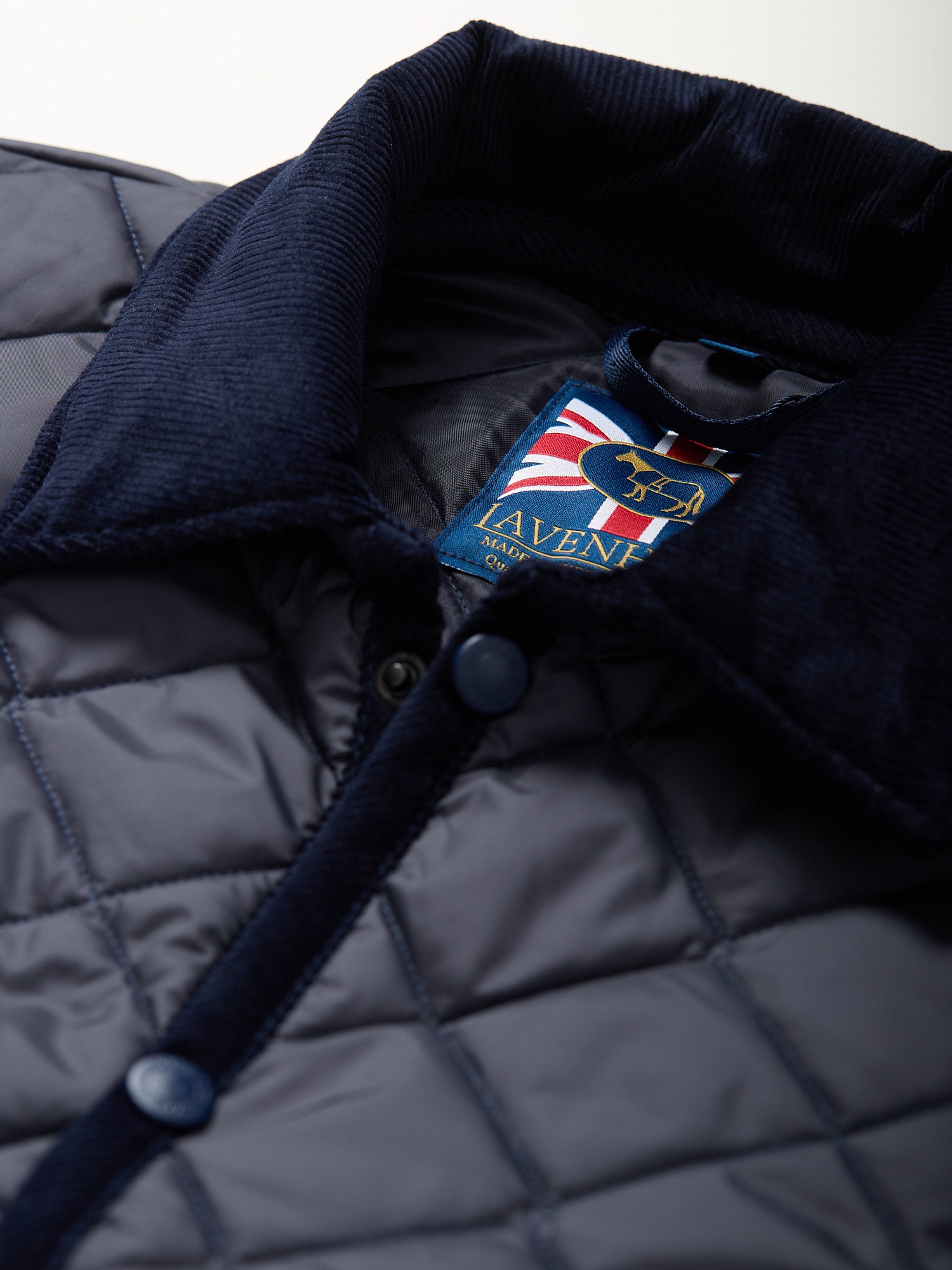 Denham Quilted Jacket Suffolk Navy