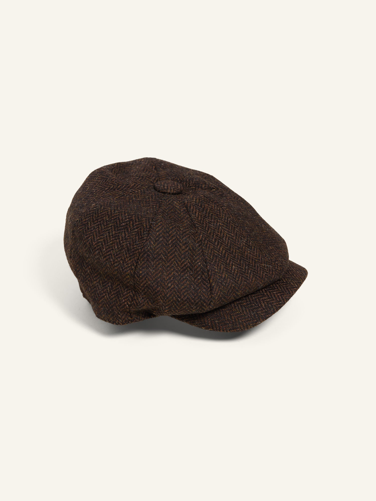 Shetland Tweed 8-Piece Cap Dk Brown