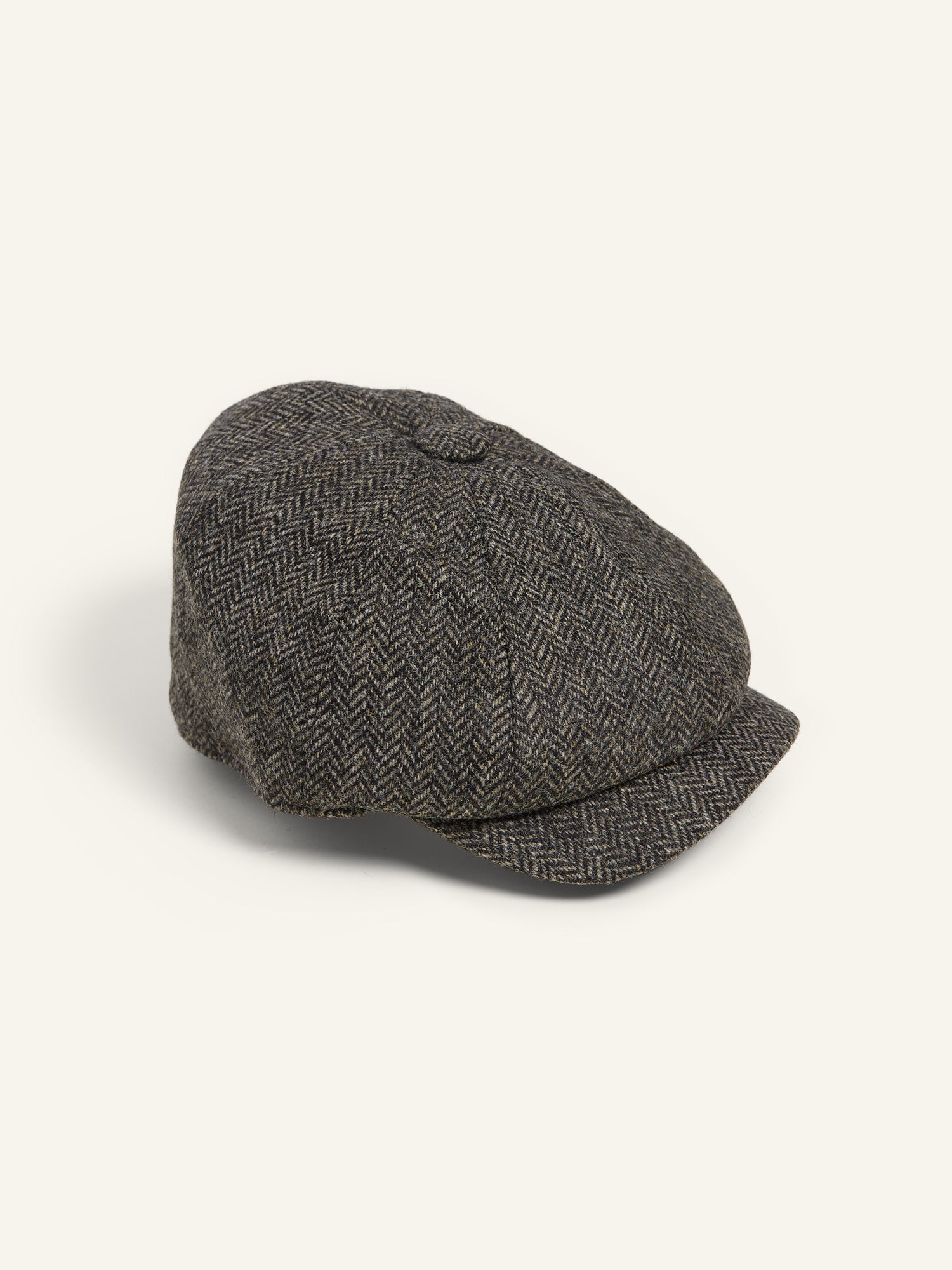Shetland Tweed 8-Piece Cap Dk Grey
