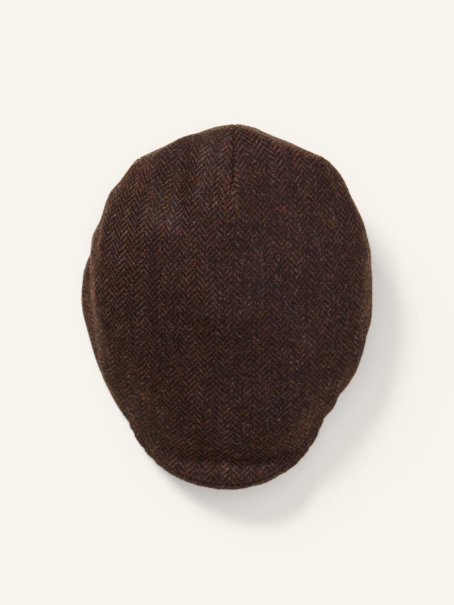Shetland Tweed Flatcap DK Brown HB