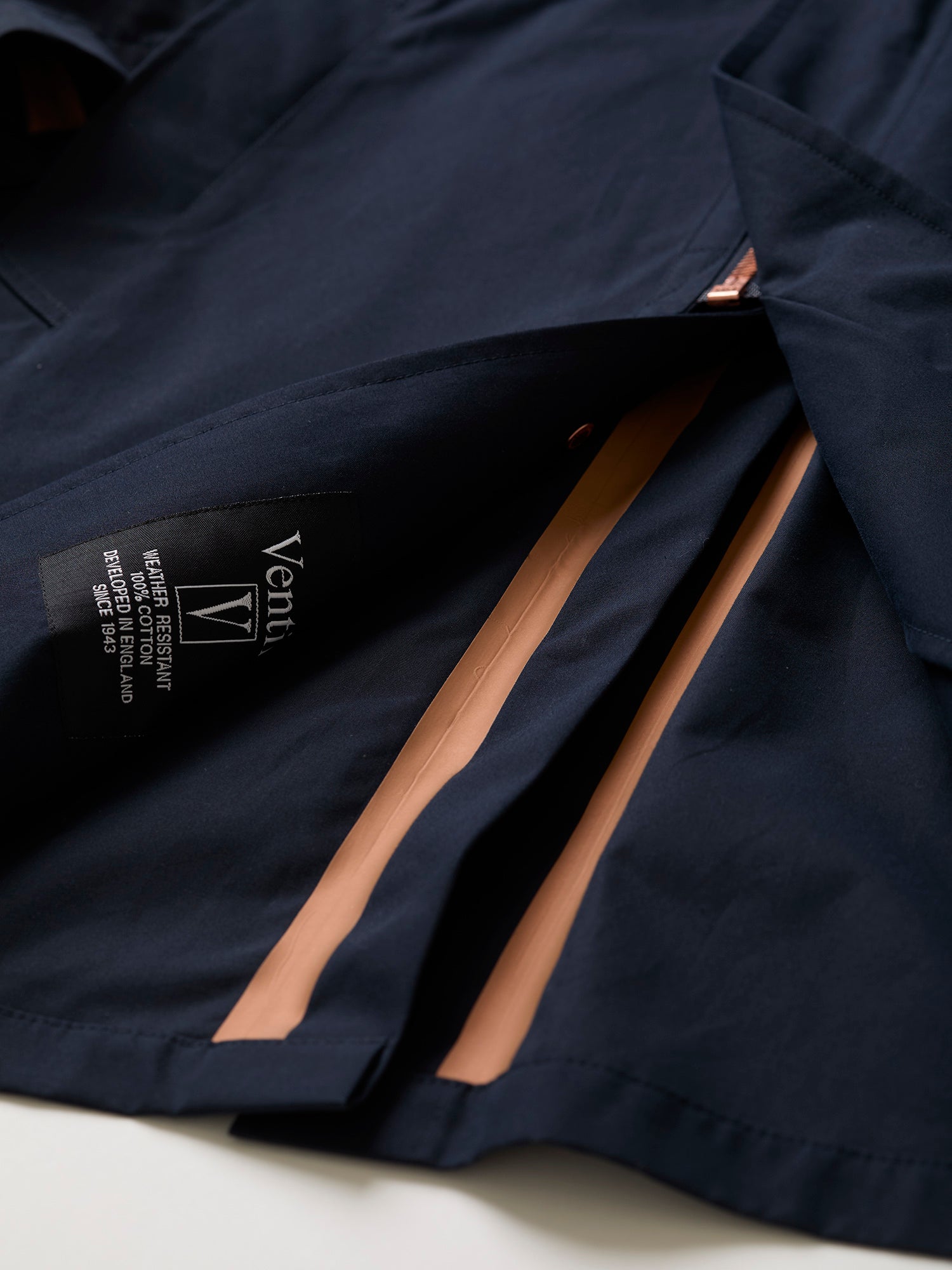 The Ventile Mac Navy