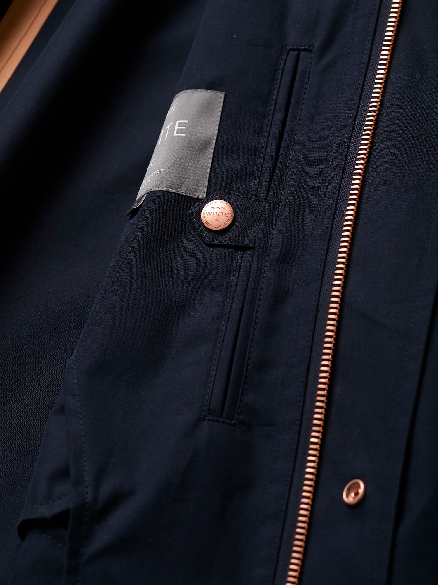 The Ventile Mac Navy