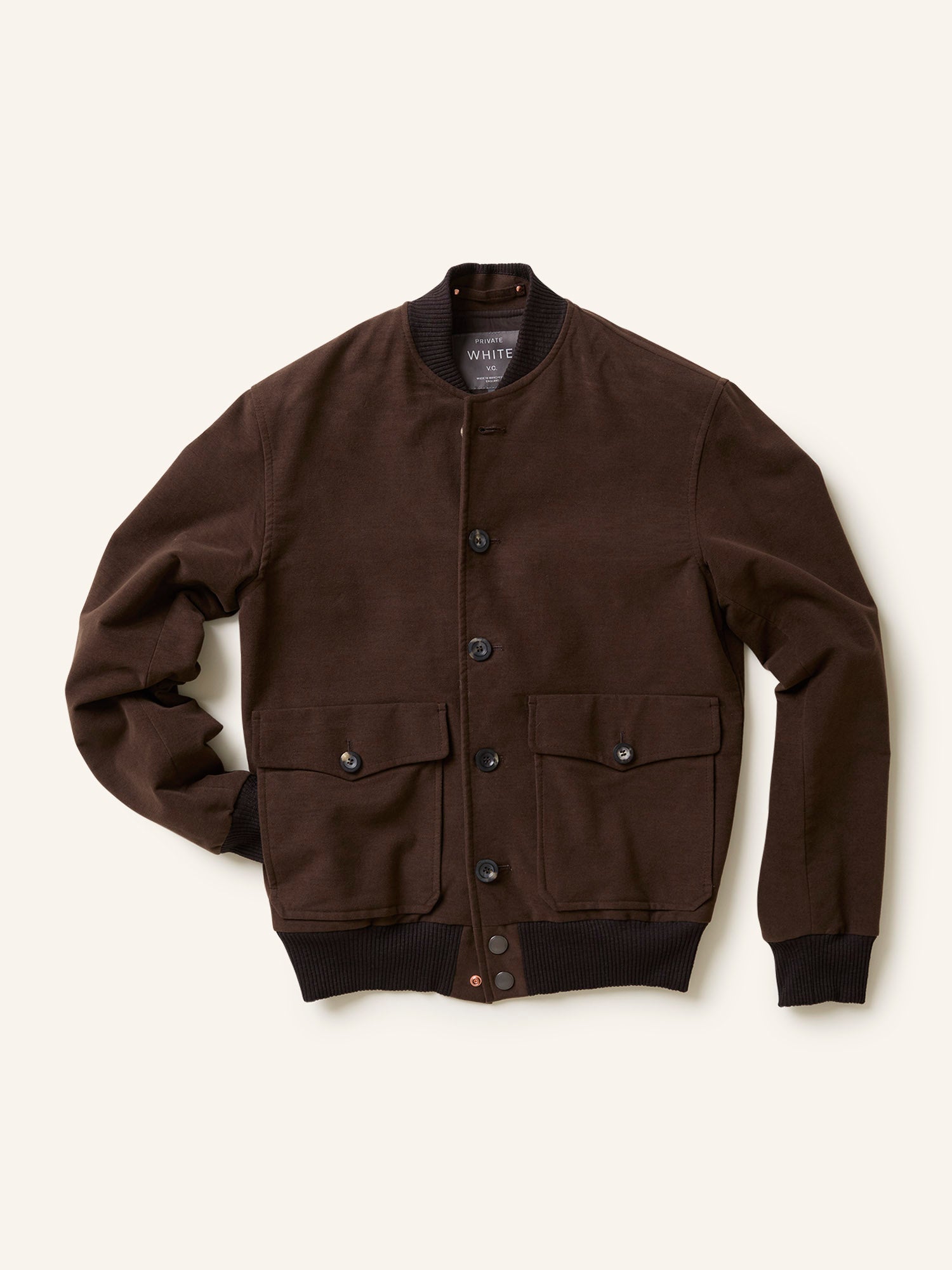 The Moleskin Bomber Brown