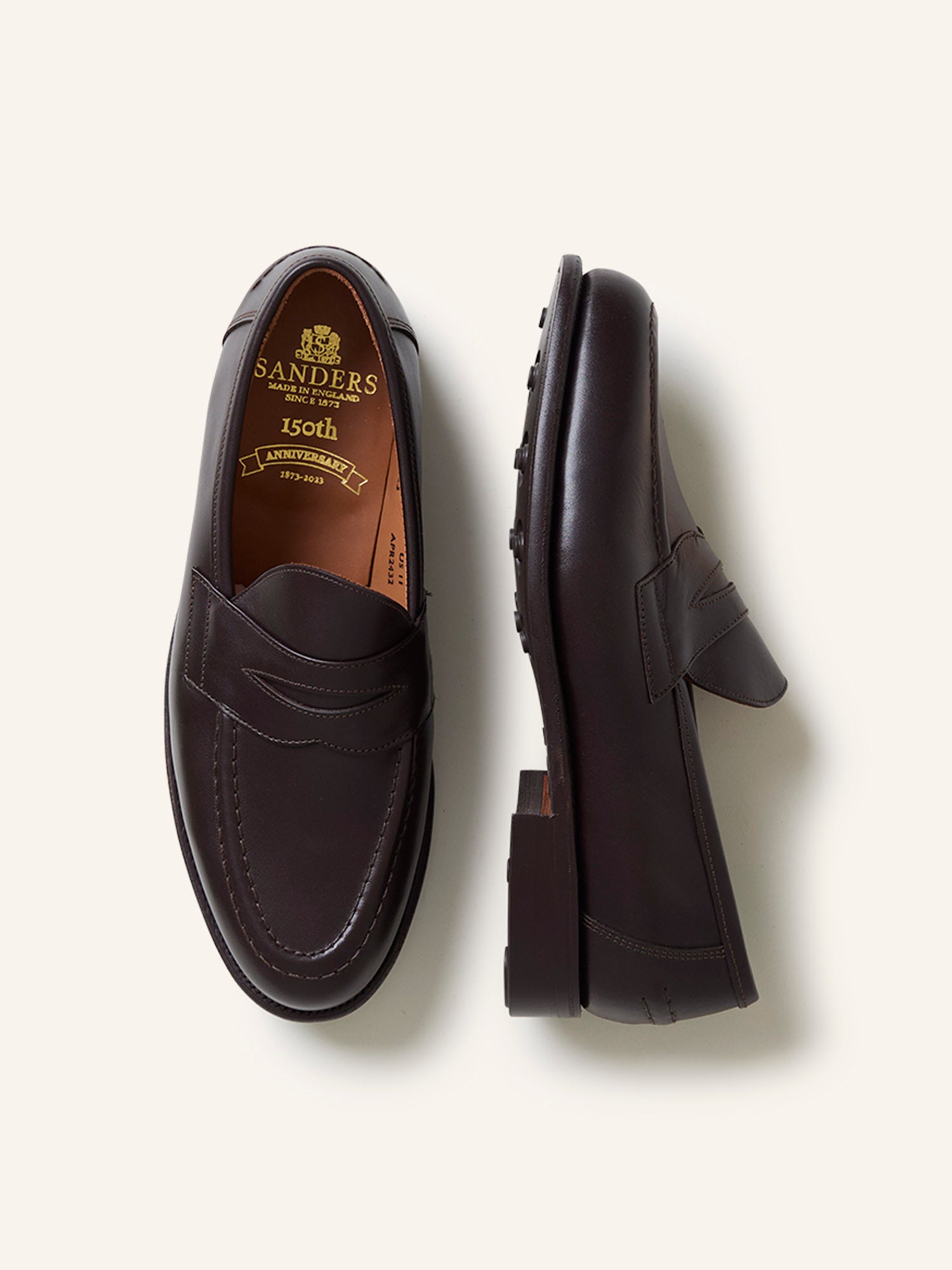 Clive Penny Loafers Dk Brown Calf