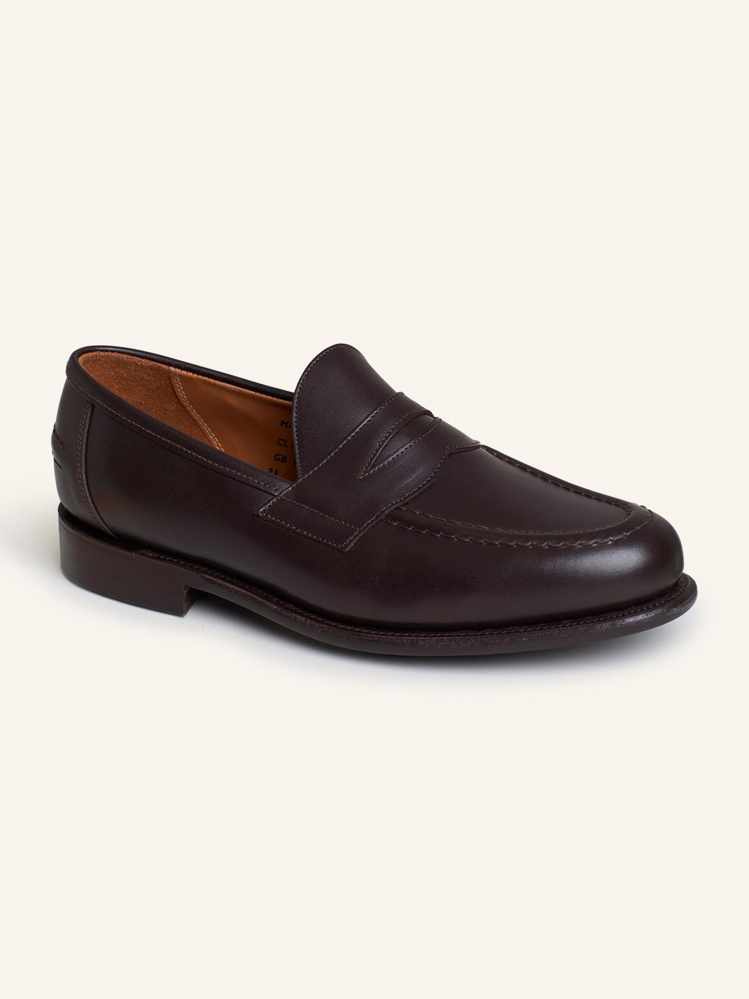 Clive Penny Loafers Dk Brown Calf