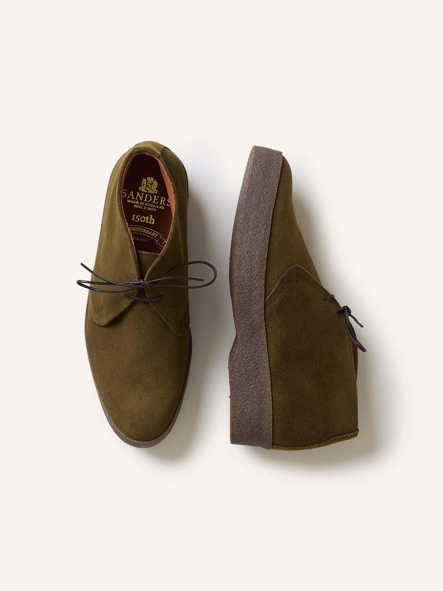 Hi-Top Suede Chukka Boot Moss Green