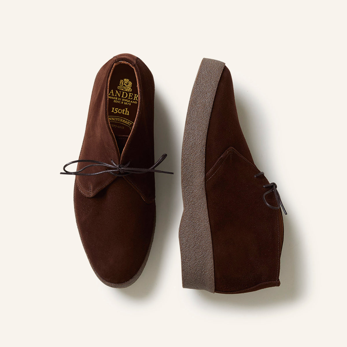 Sanders Hi-Top Suede Chukka Boot Polo Snuff Suede