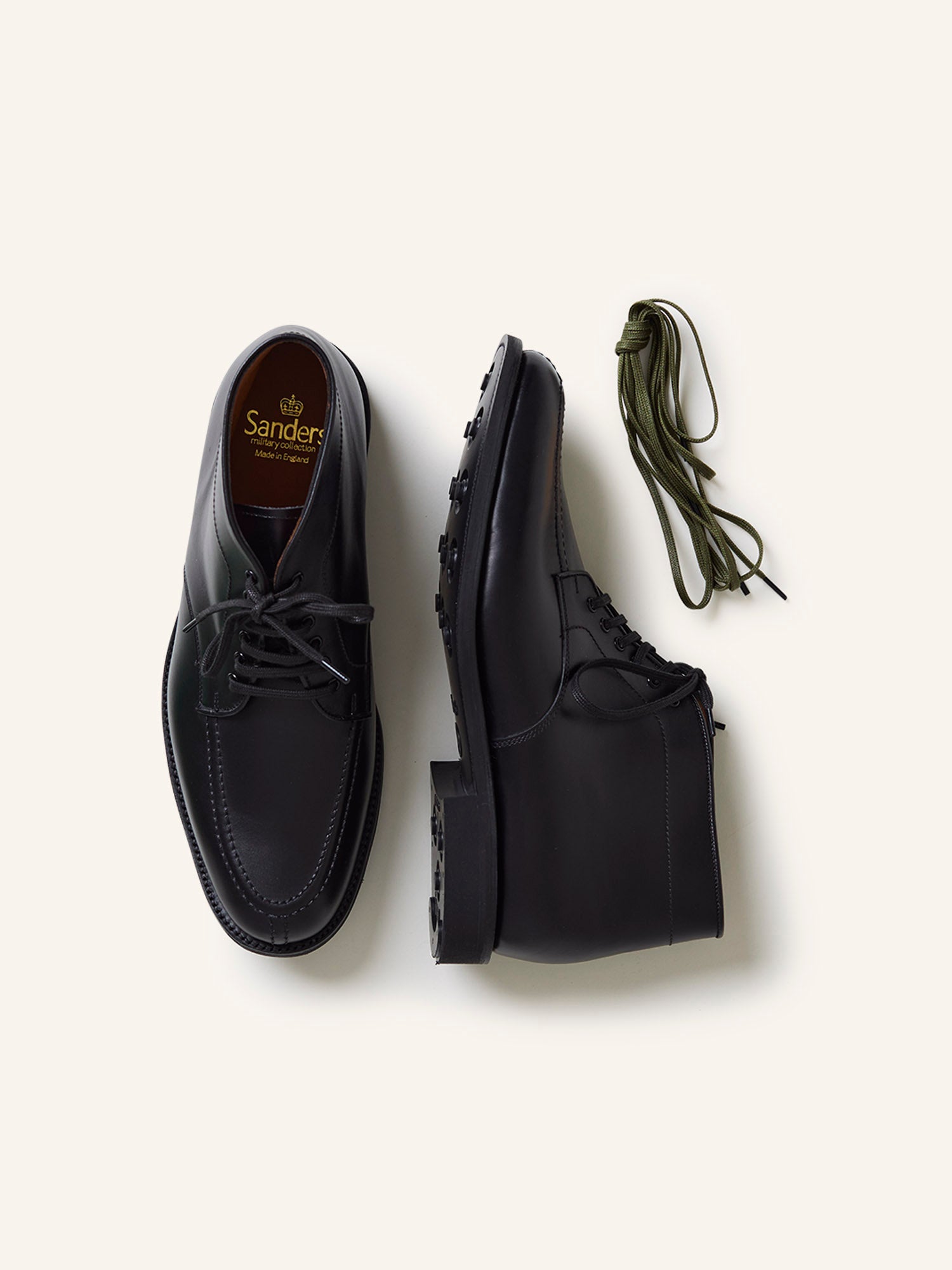 Military Collection Apron Chukka Boots Black