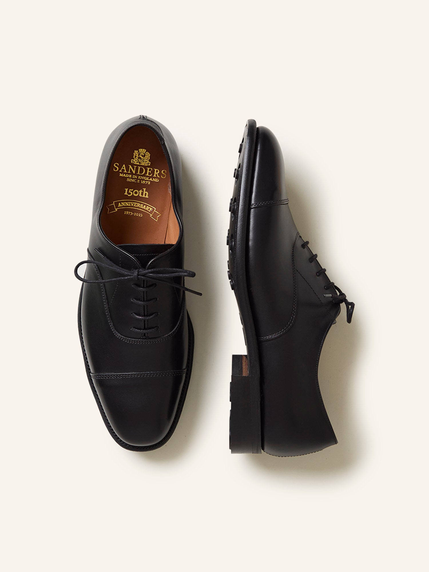 Vardy Toe Cap Beater Oxfords Black Calf