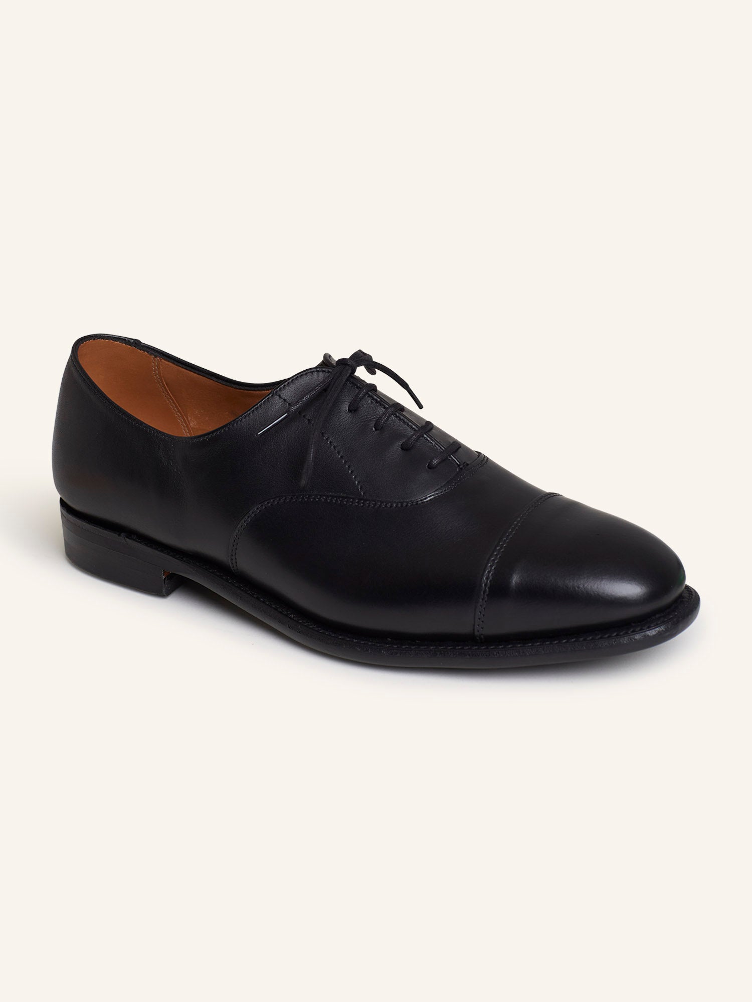 Vardy Toe Cap Beater Oxfords Black Calf