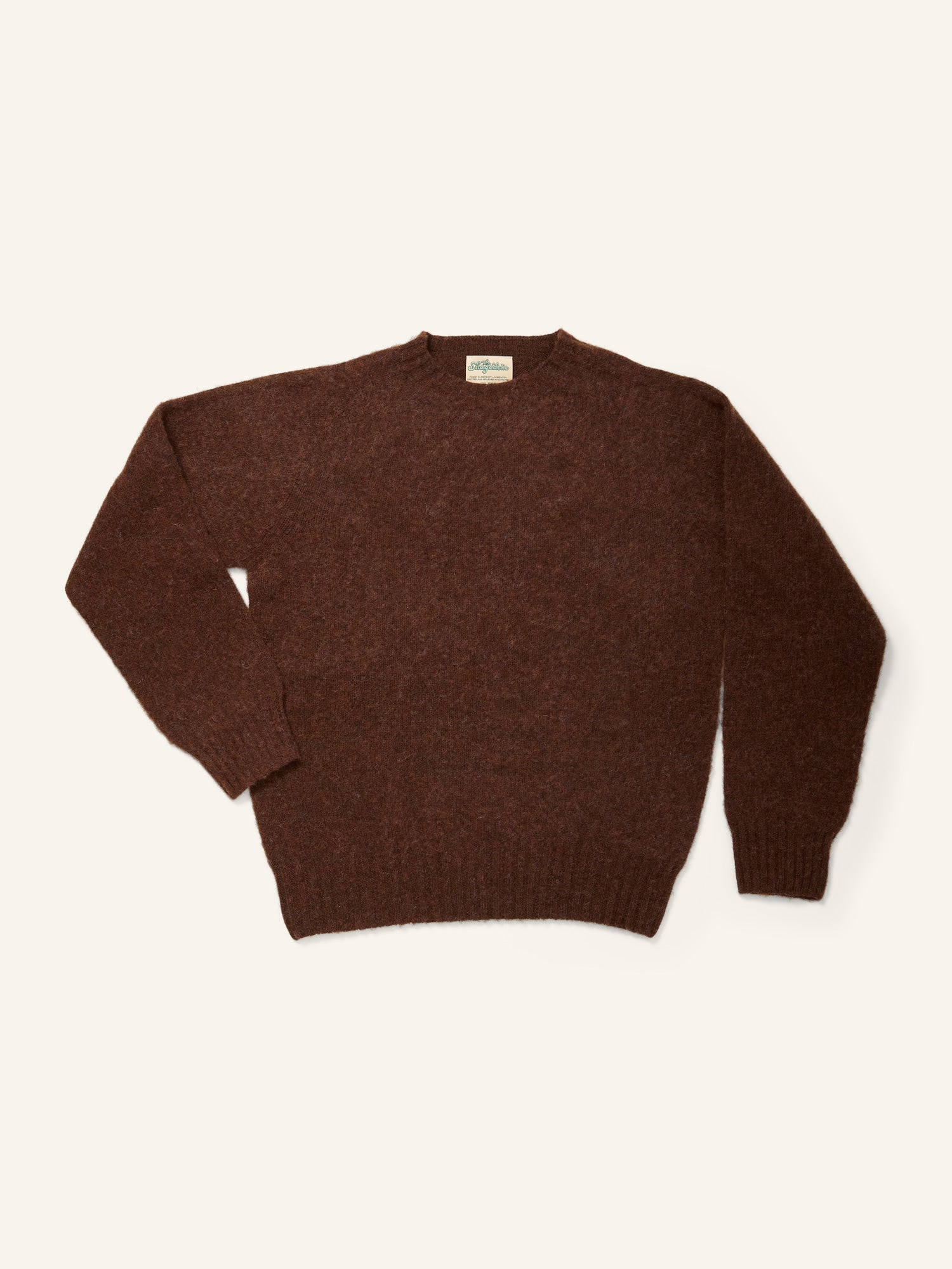 The Shagadelic Brushed Shetland Crewneck Marron