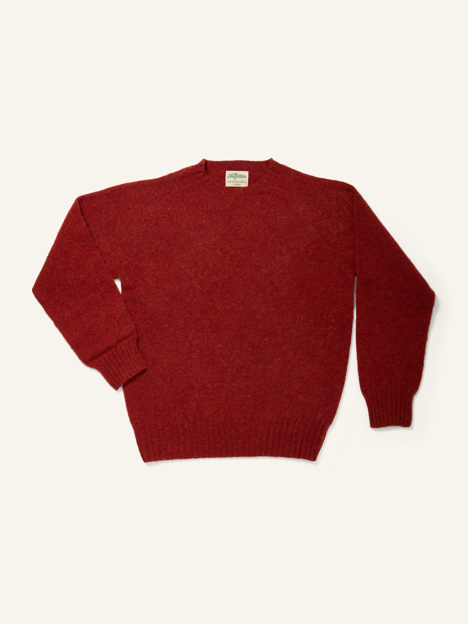 The Shagadelic Brushed Shetland Crewneck Madder