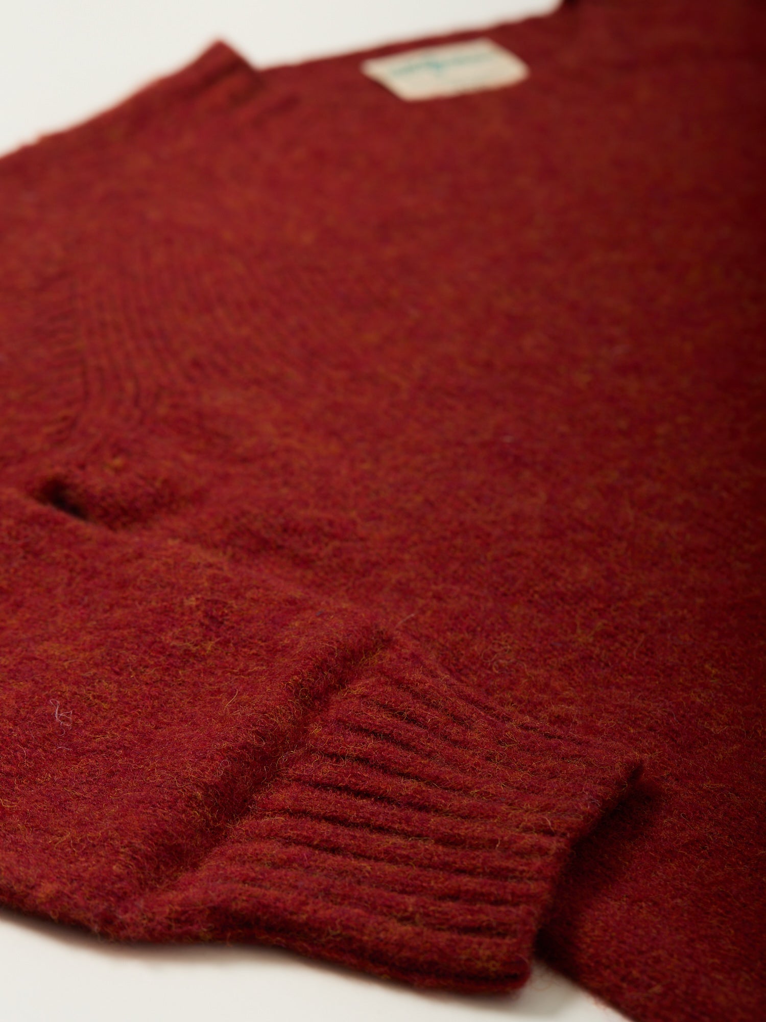 The Shagadelic Brushed Shetland Crewneck Madder