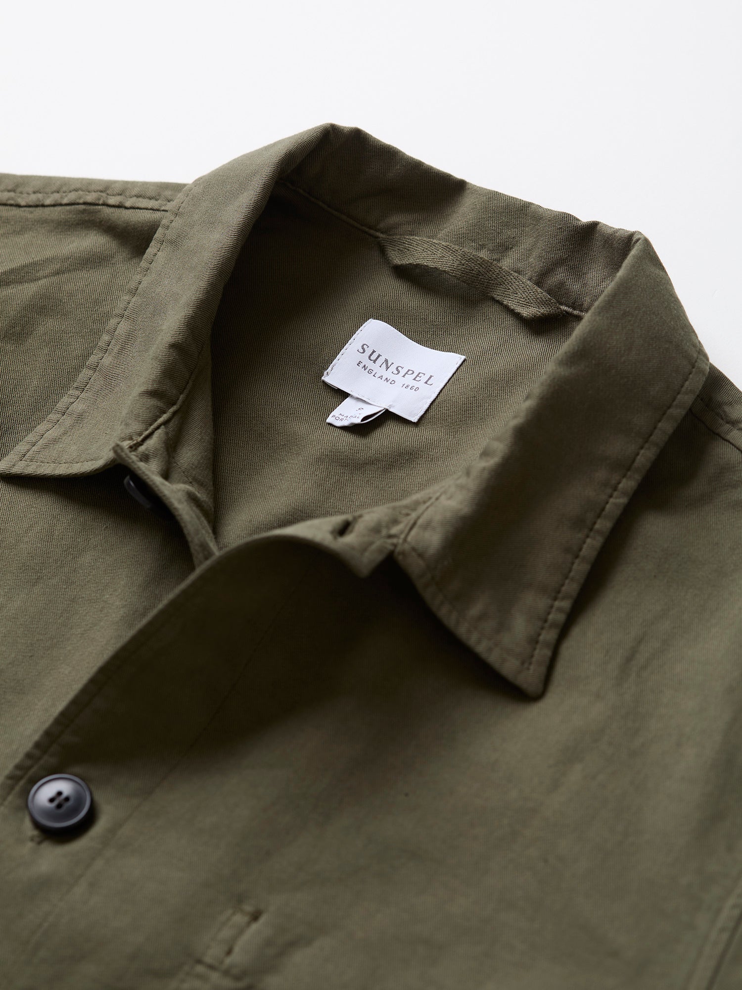 Cotton Linen Twin Pocket Jacket Khaki