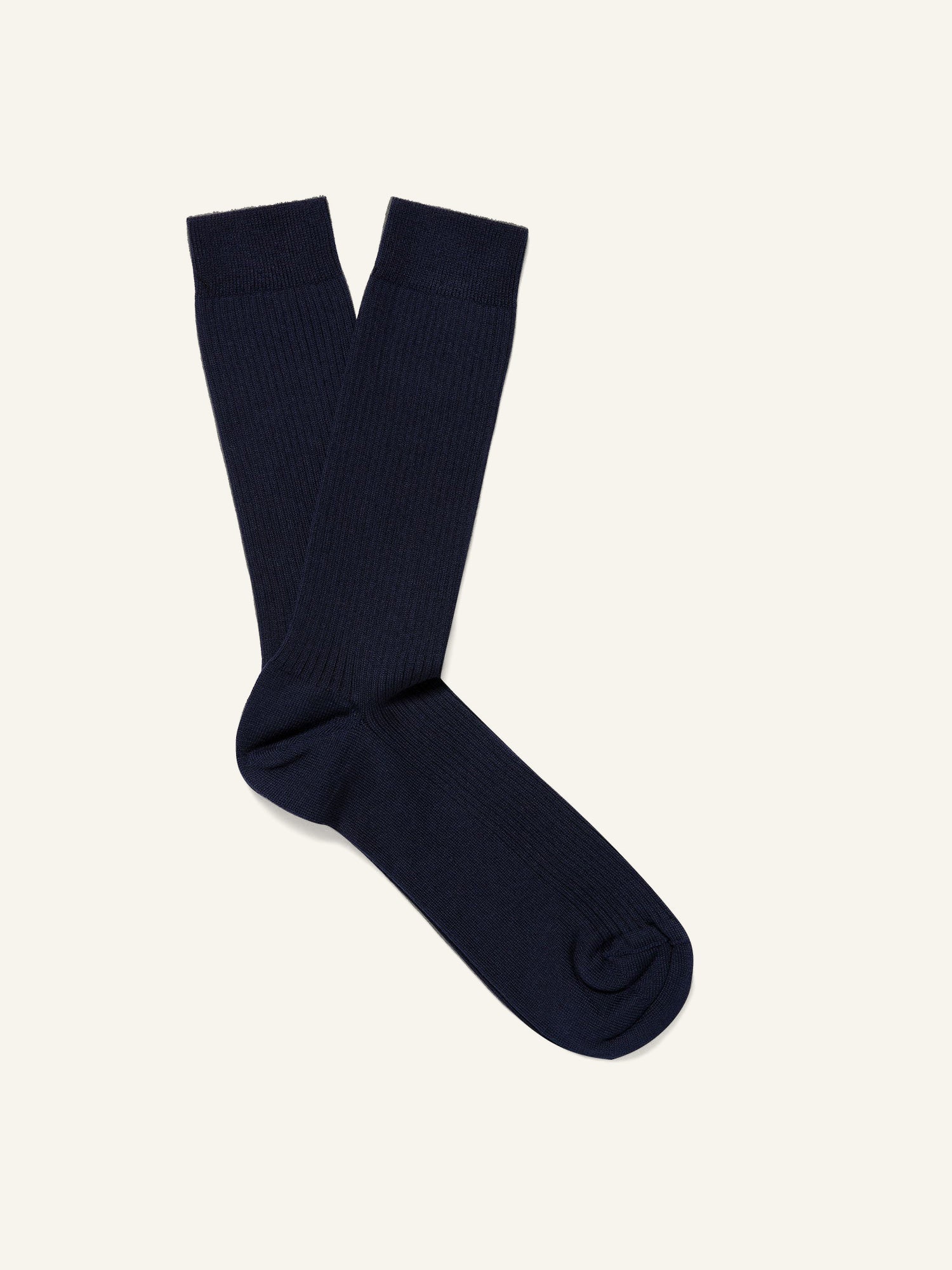 Cotton Rib Sock Navy