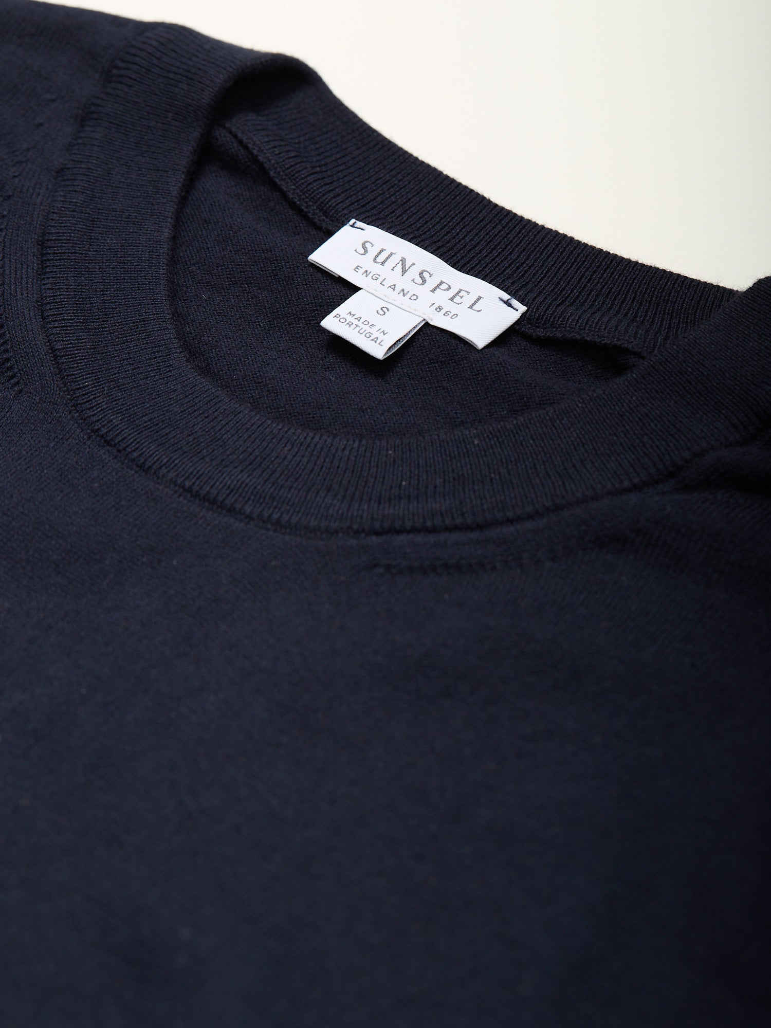 Fine Cotton Crew Navy