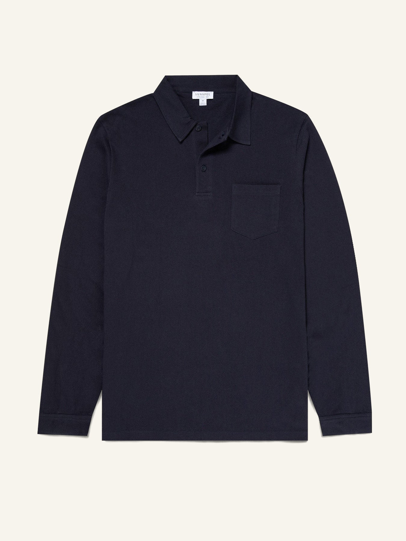 Long Sleeve Riviera Polo Shirt Navy