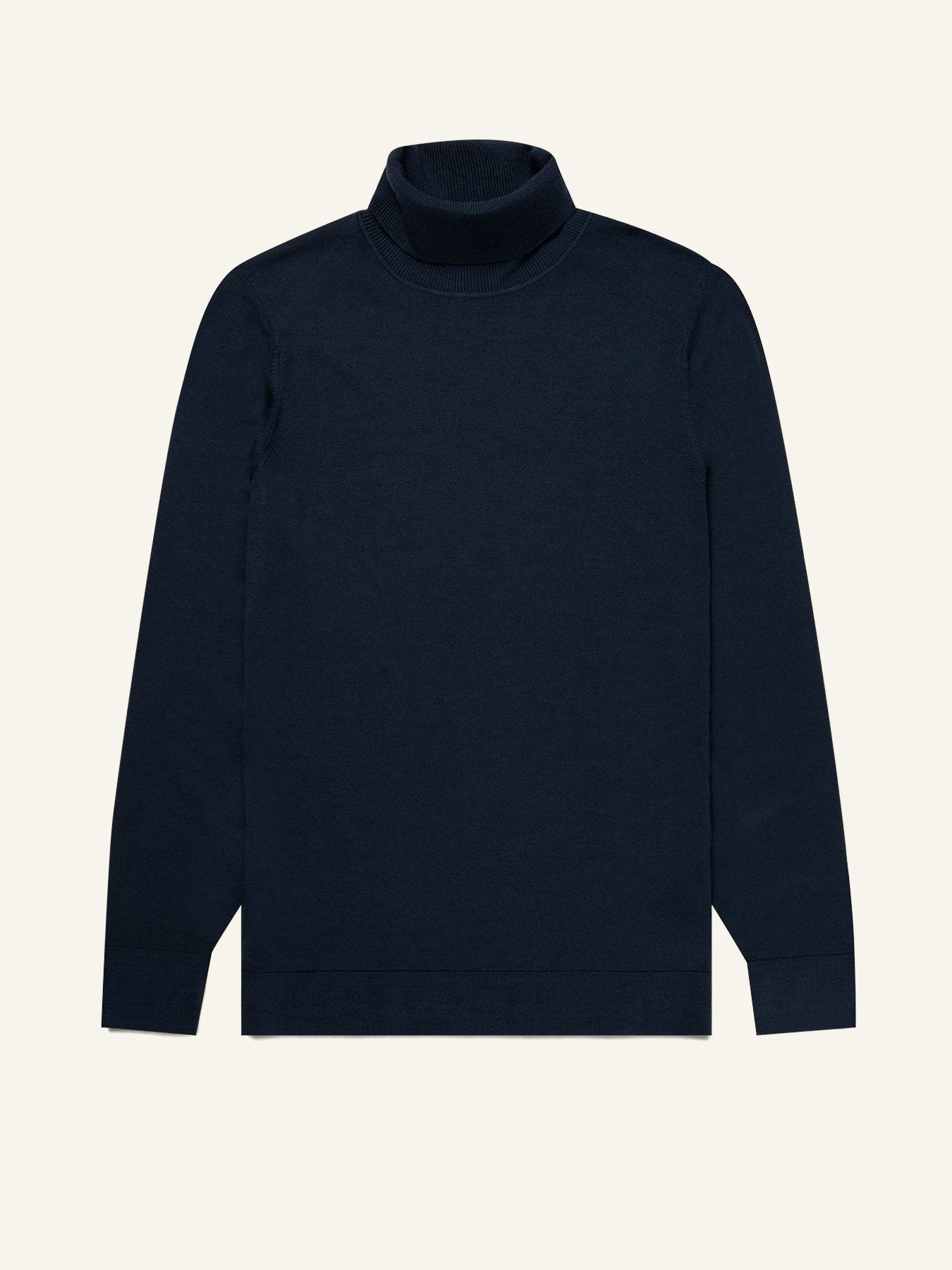 Merino Roll Neck Jumper Navy