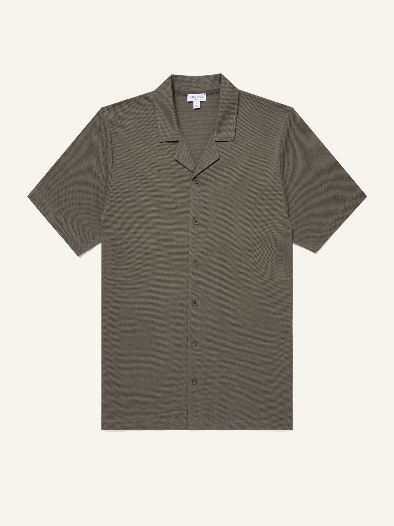 Riviera Camp Collar Shirt Khaki