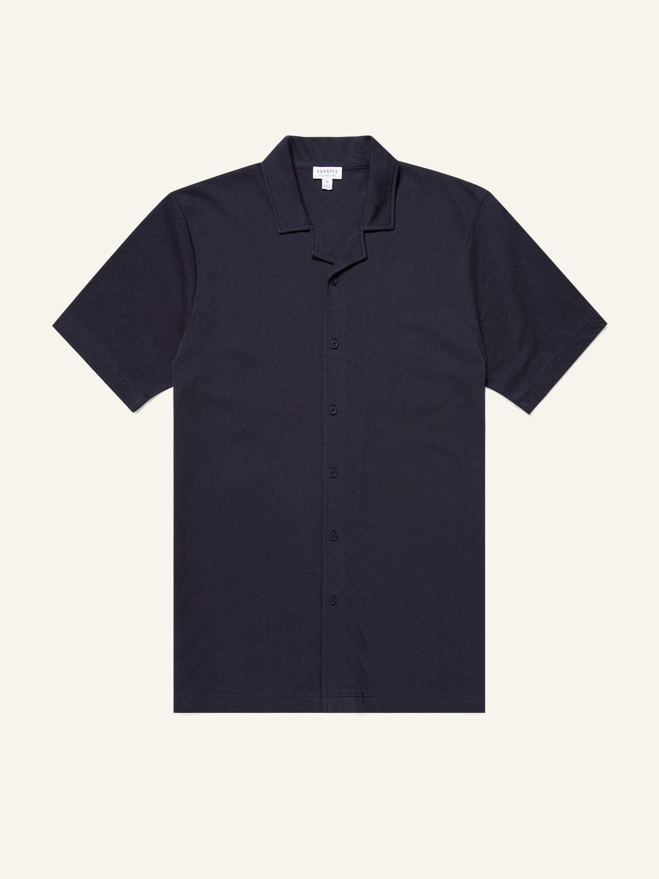 Riviera Camp Collar Shirt Navy