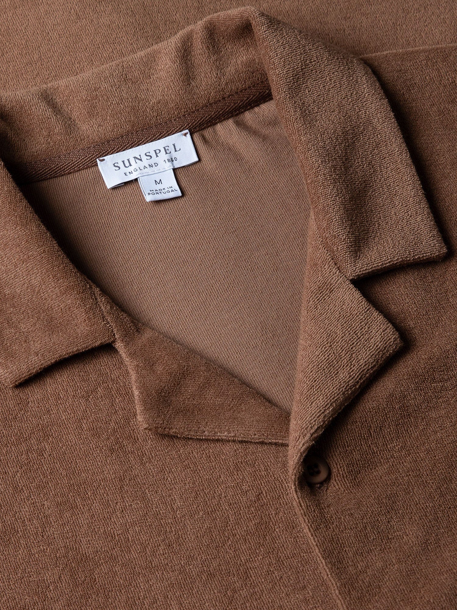 Terry Camp Collar Shirt Dk. Sand