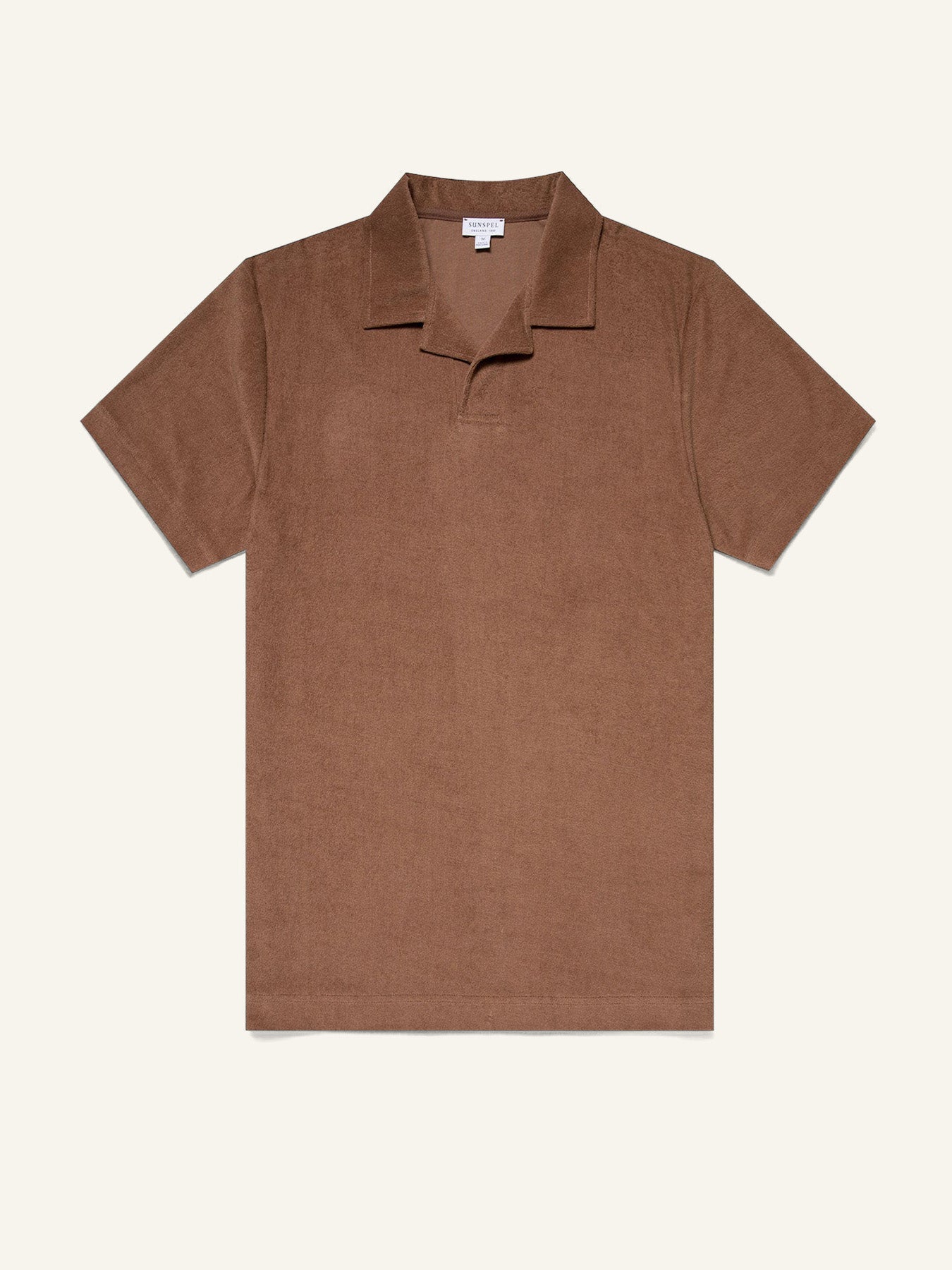 Terry Polo Shirt Dk. Sand