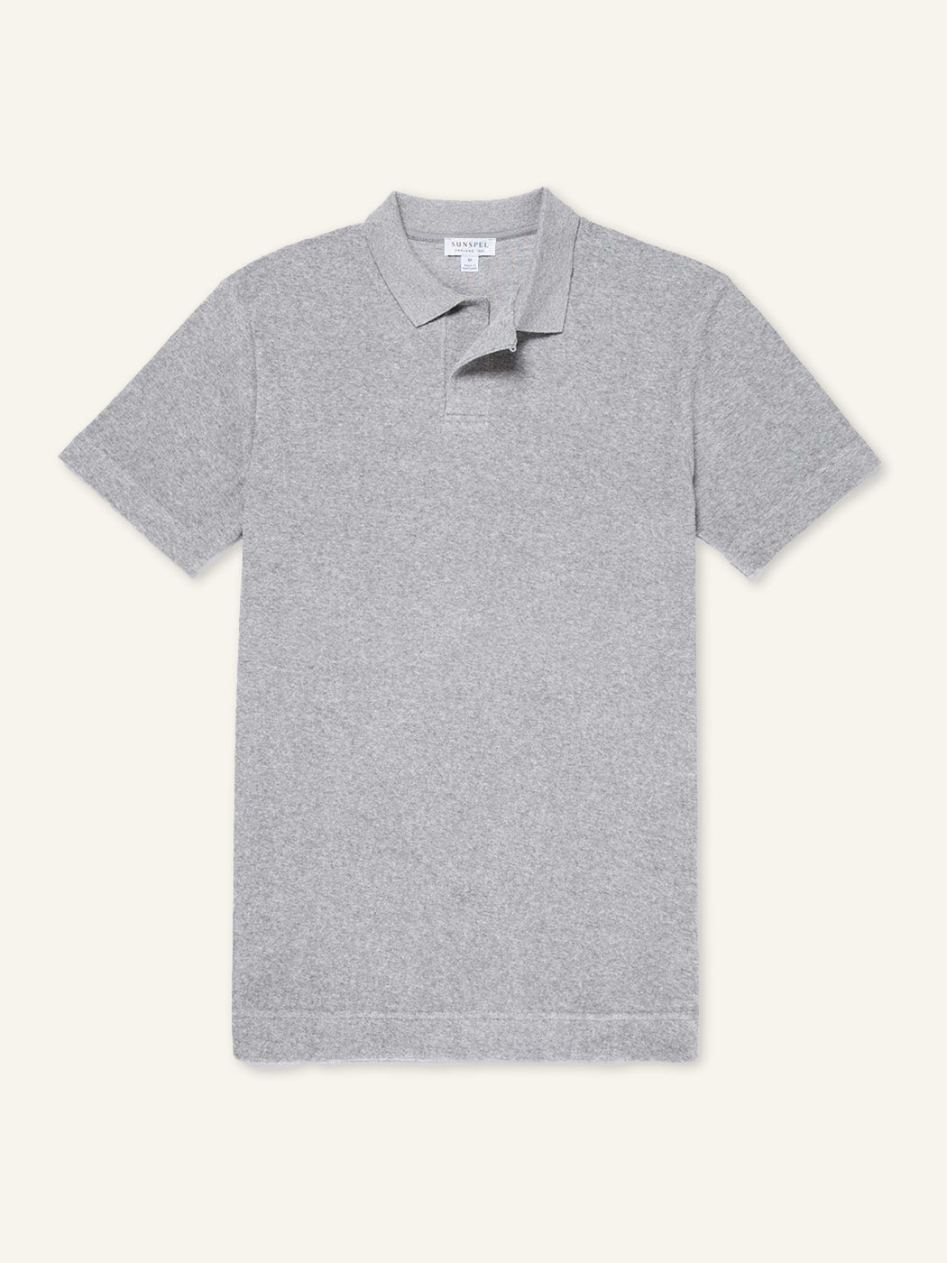 Terry Polo Shirt Grey Melange