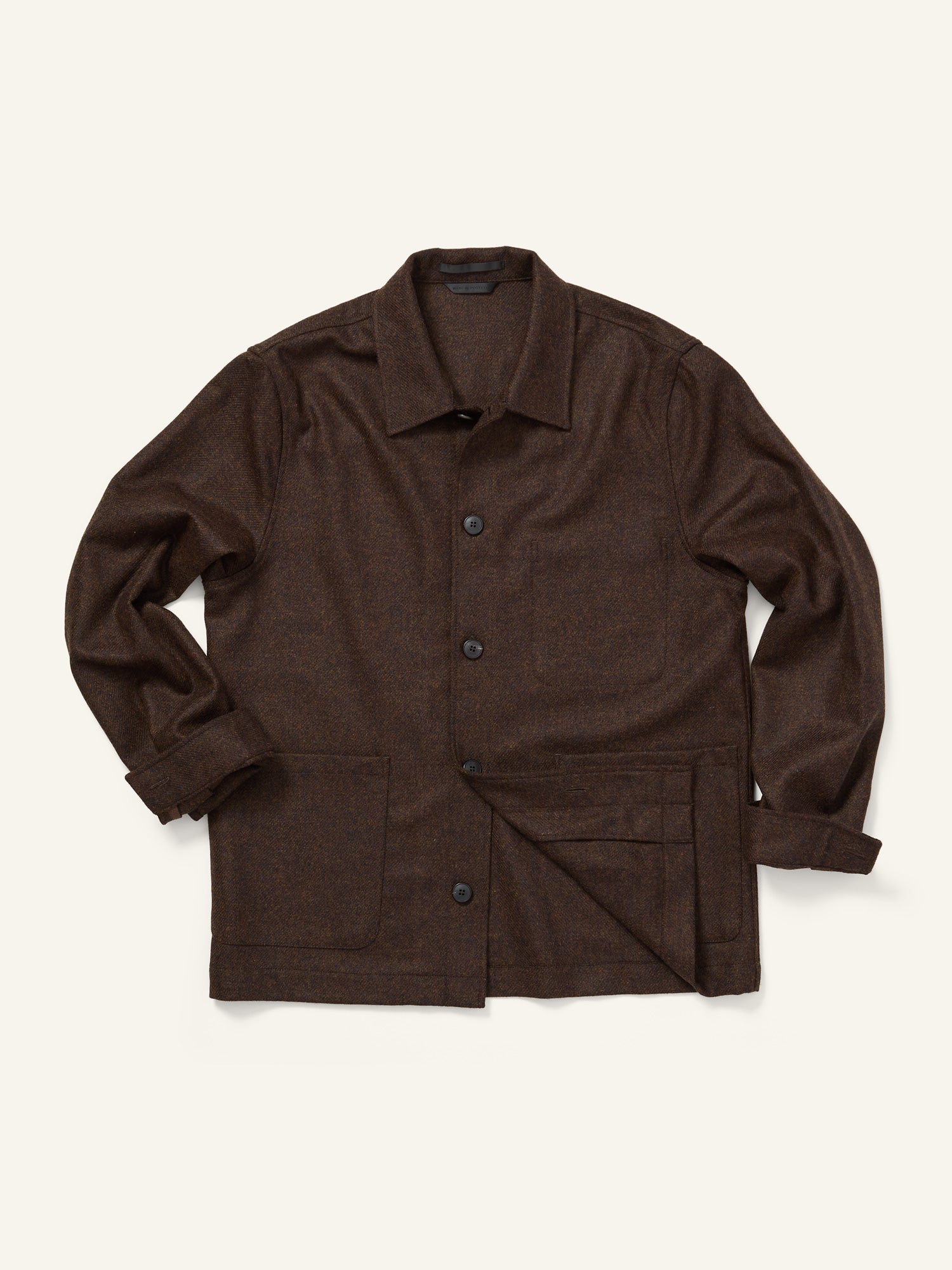 Wool Twin Pocket Jacket Truffle