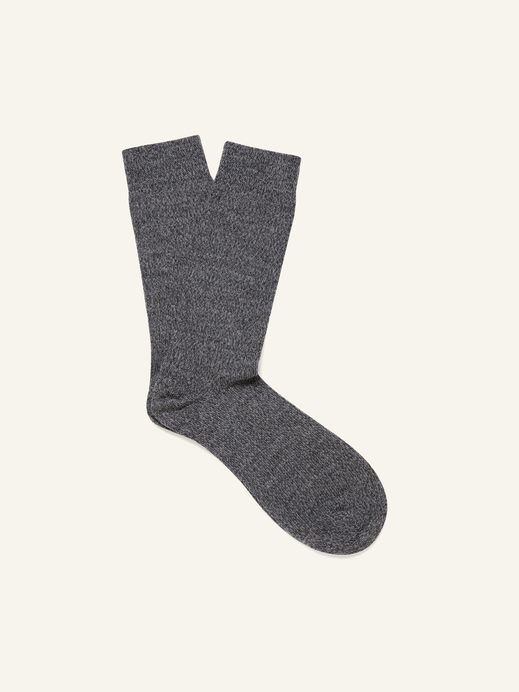 Chunky Merino Socks Grey Twist