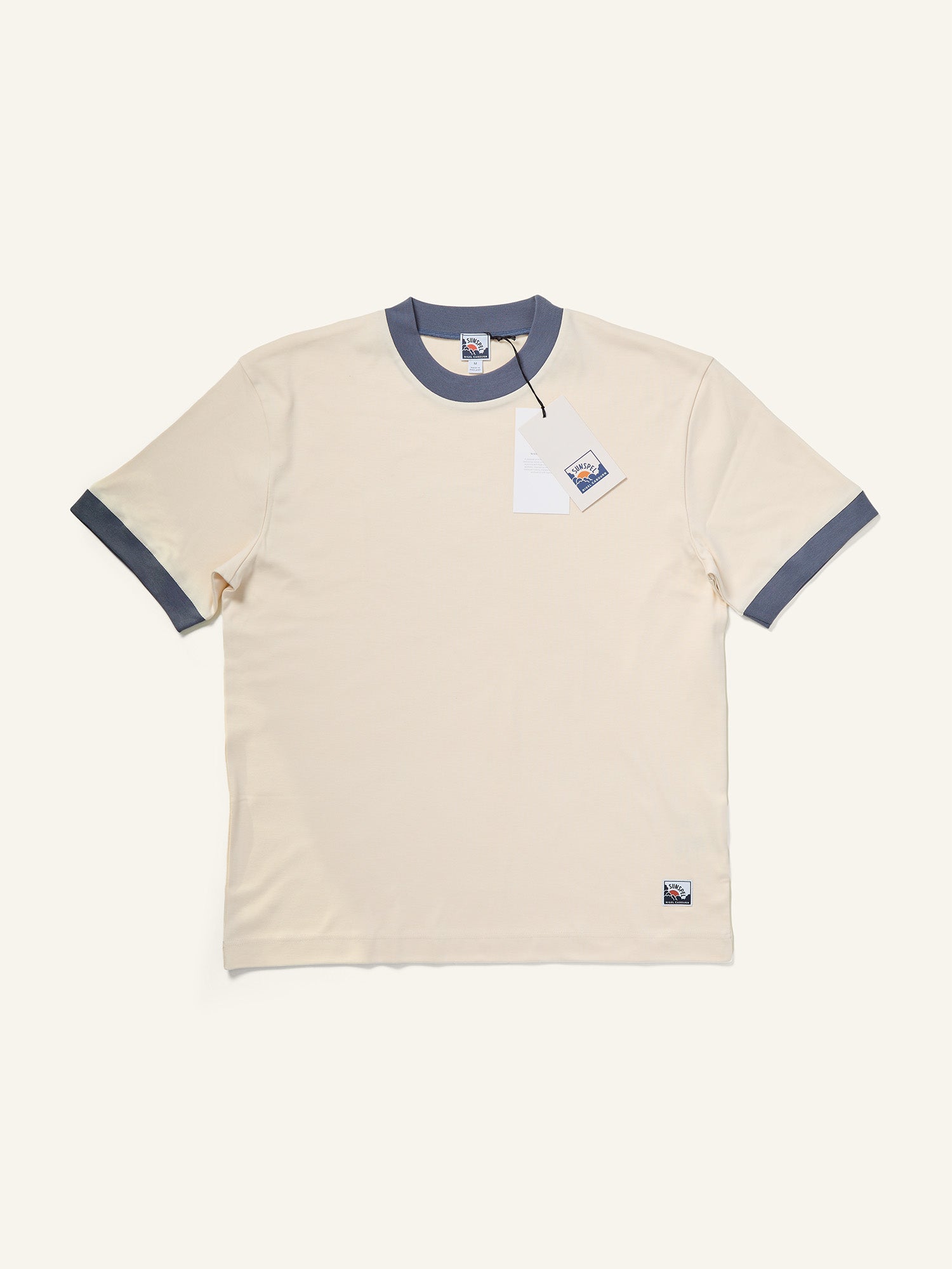 Carbon Brushed Cotton T-Shirt Undyed