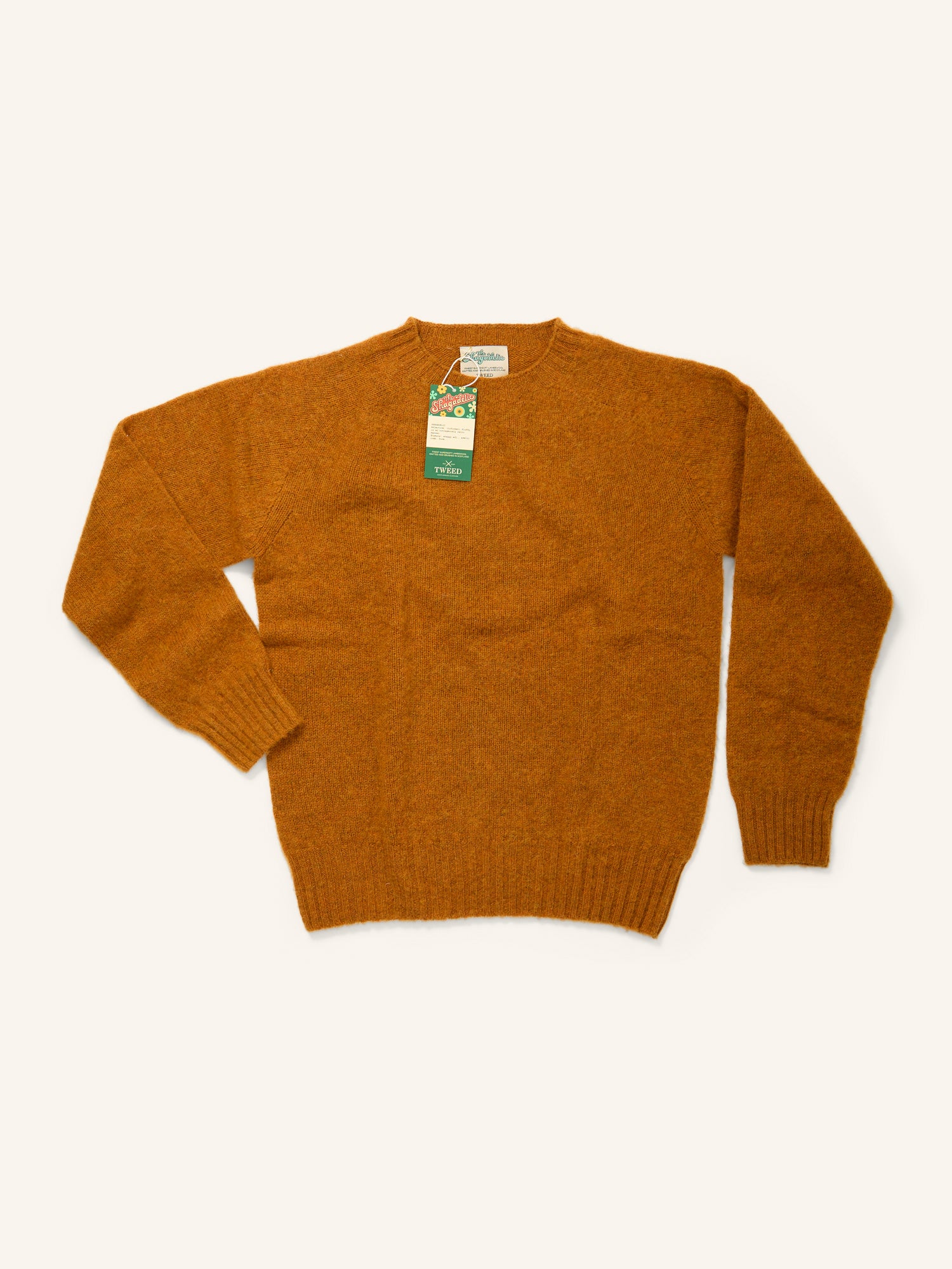 The Shagadelic Brushed Shetland Crewneck Vintage Orange