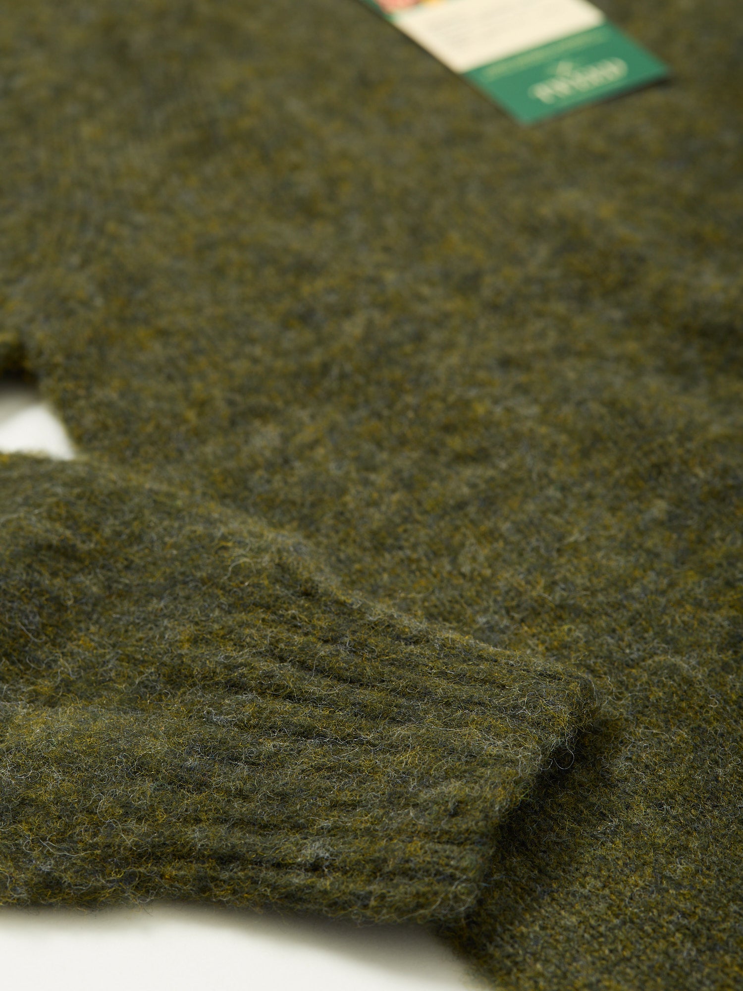 The Shagadelic Brushed Shetland Crewneck Pine Shadow